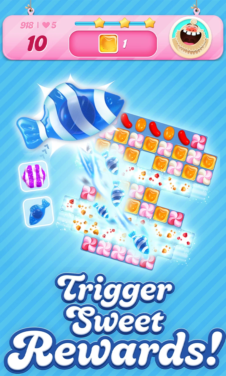 Candy Crush Saga app store screenshot 3 — Game Puzzle (Android)