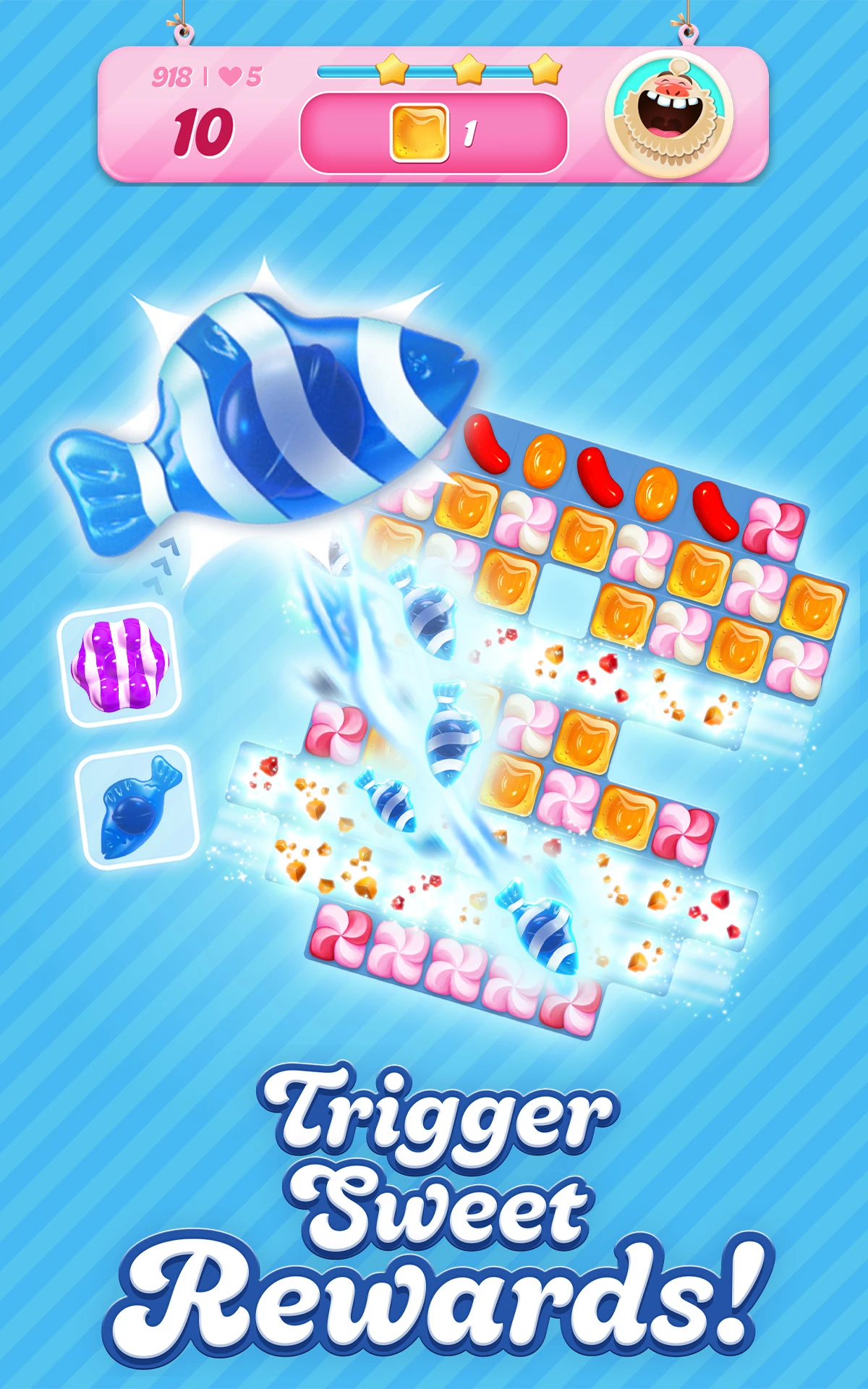 Candy Crush Saga app store screenshot 9 — Game Puzzle (Android)