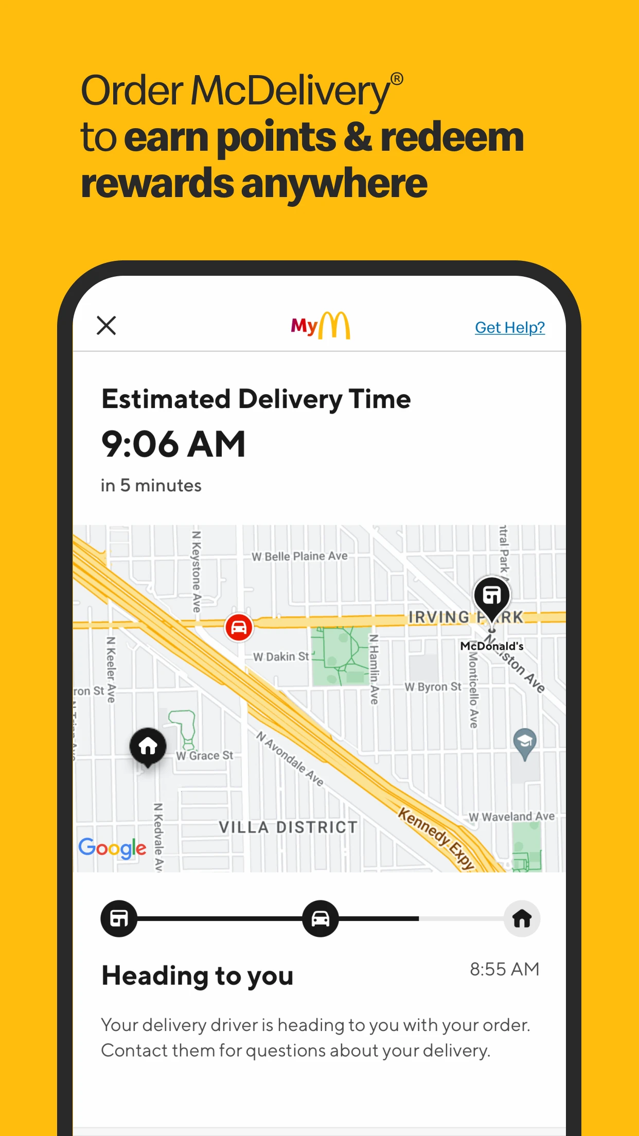 McDonald's app store screenshot 2 — Food And Drink (Android)