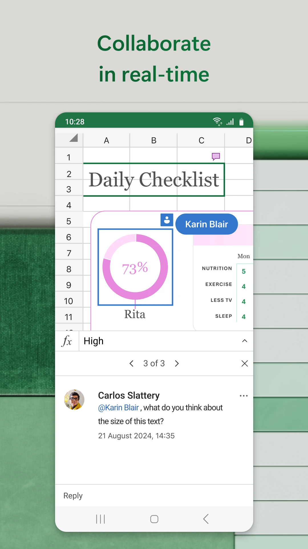 Microsoft Excel: Spreadsheets app store screenshot 6 — Productivity (Android)