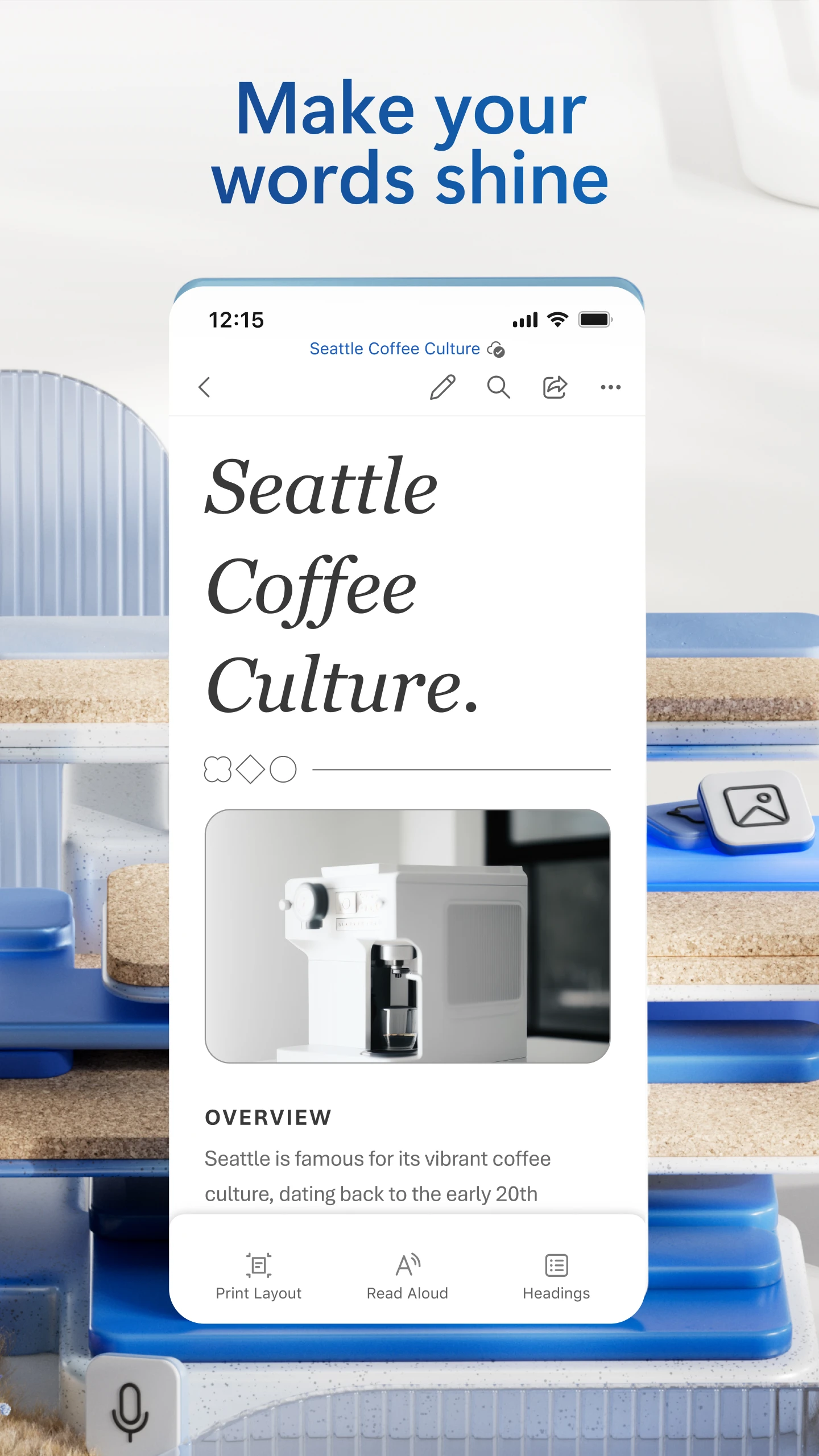 Microsoft Word: Edit Documents app store screenshot 1 — Productivity (Android)