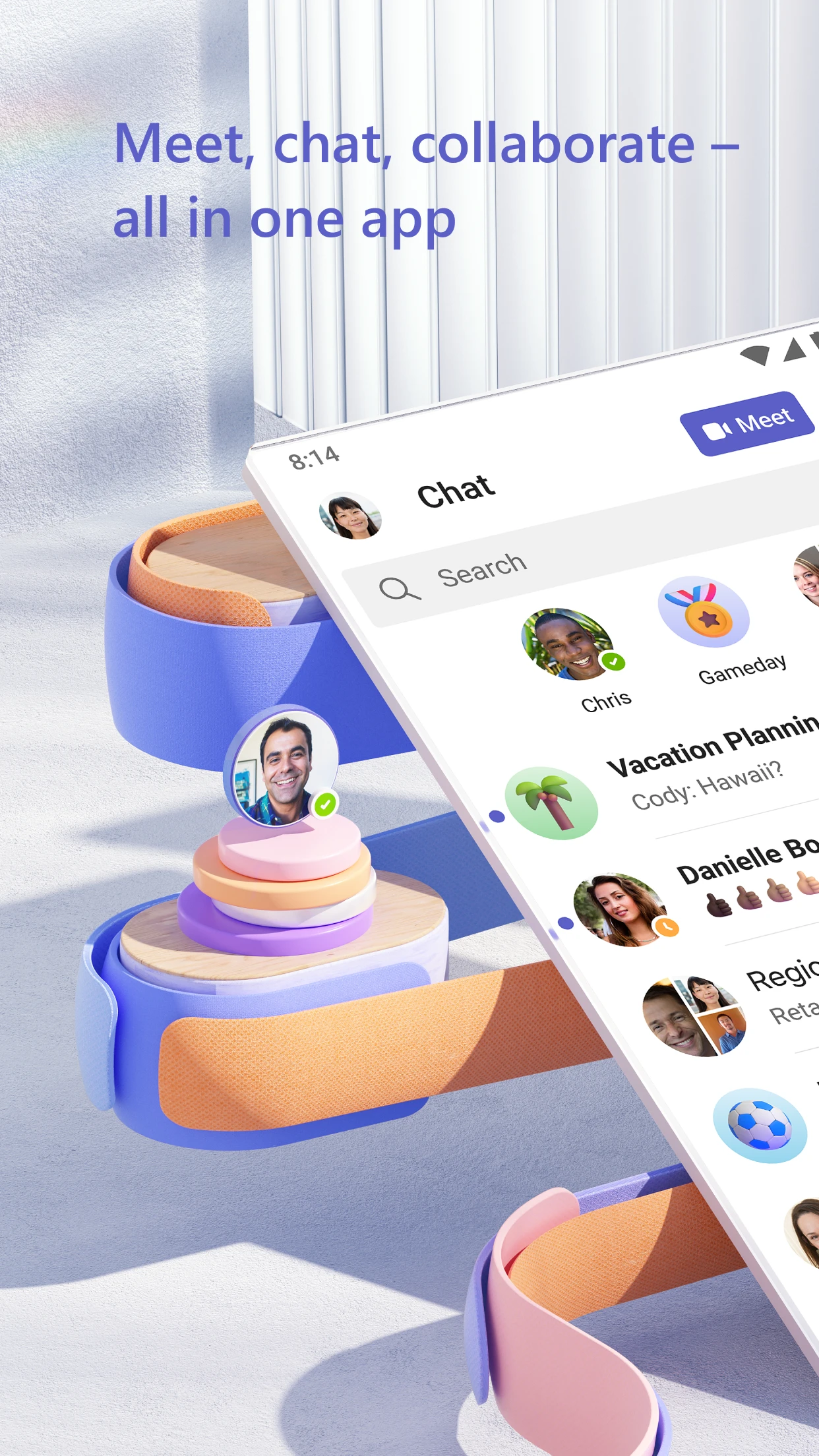 Microsoft Teams app store screenshot 1 — Business (Android)