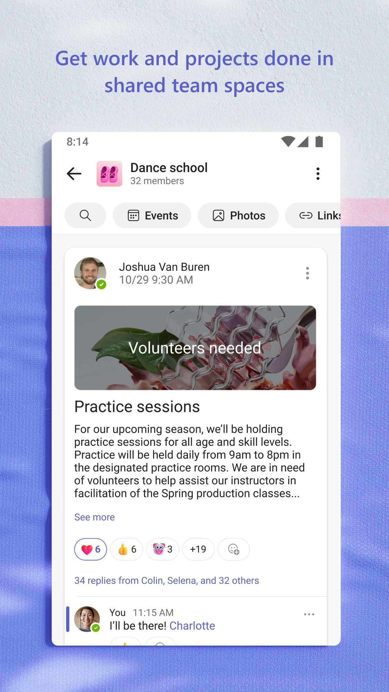 Microsoft Teams app store screenshot 5 — Business (Android)