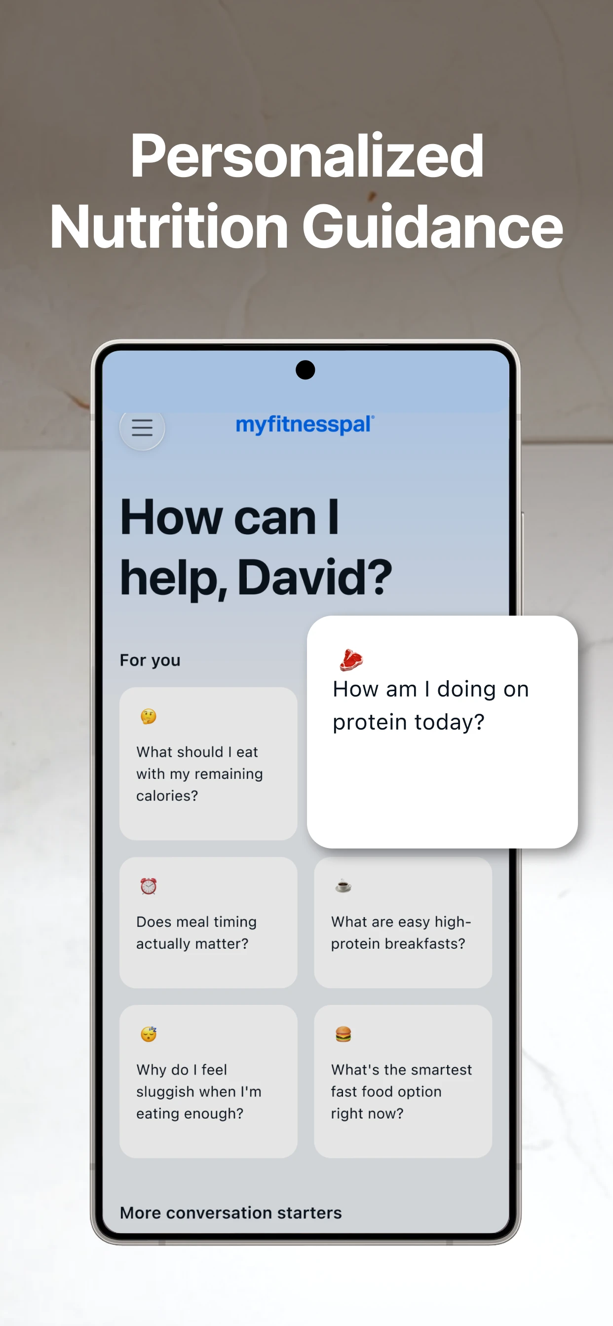 MyFitnessPal: Calorie Counter app store screenshot 6 — Health And Fitness (Android)