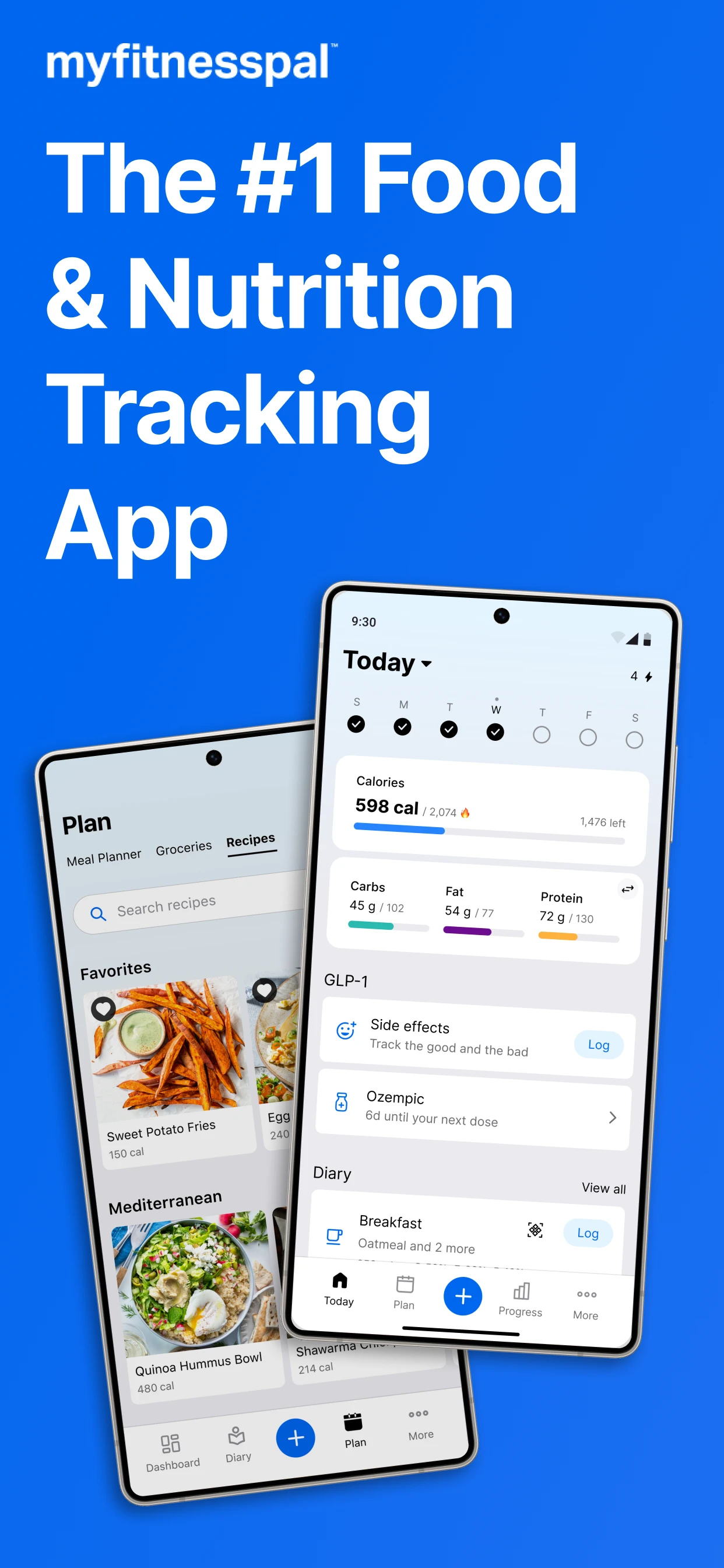 MyFitnessPal: Calorie Counter app store screenshot 1 — Health And Fitness (Android)
