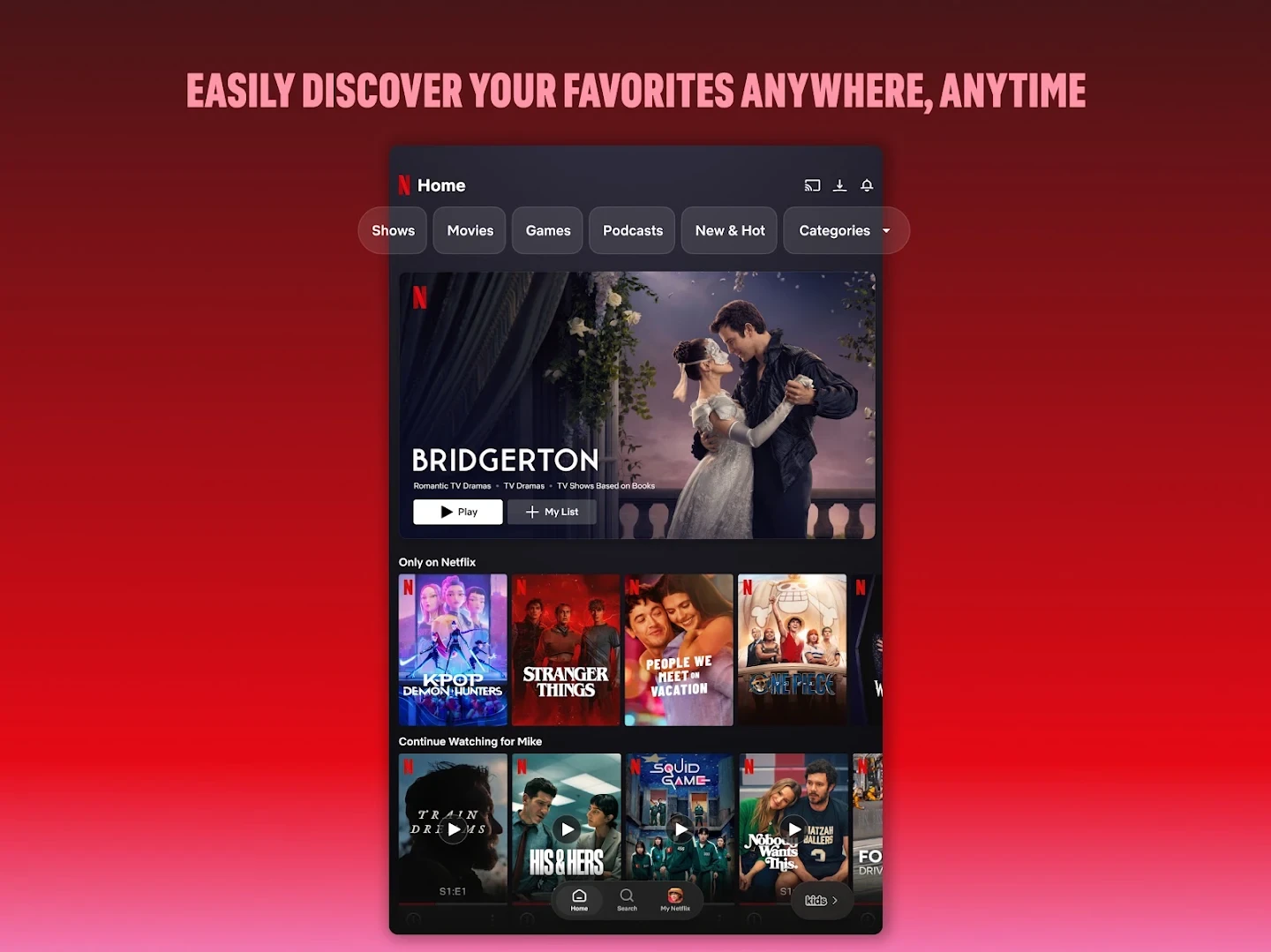 Netflix app store screenshot 10 — Entertainment (Android)