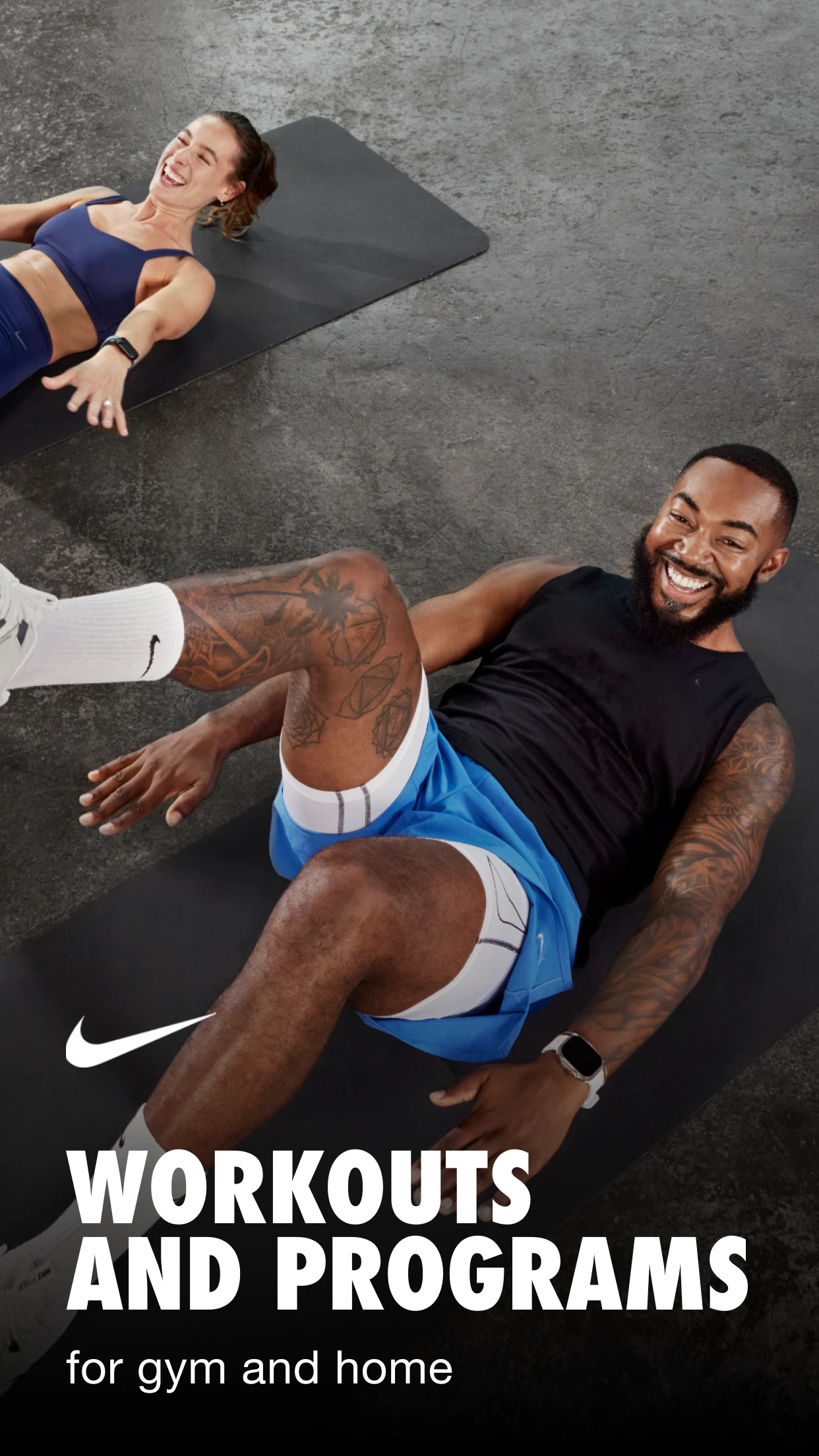 Nike Training Club app store screenshot 1 — Health And Fitness (Android)