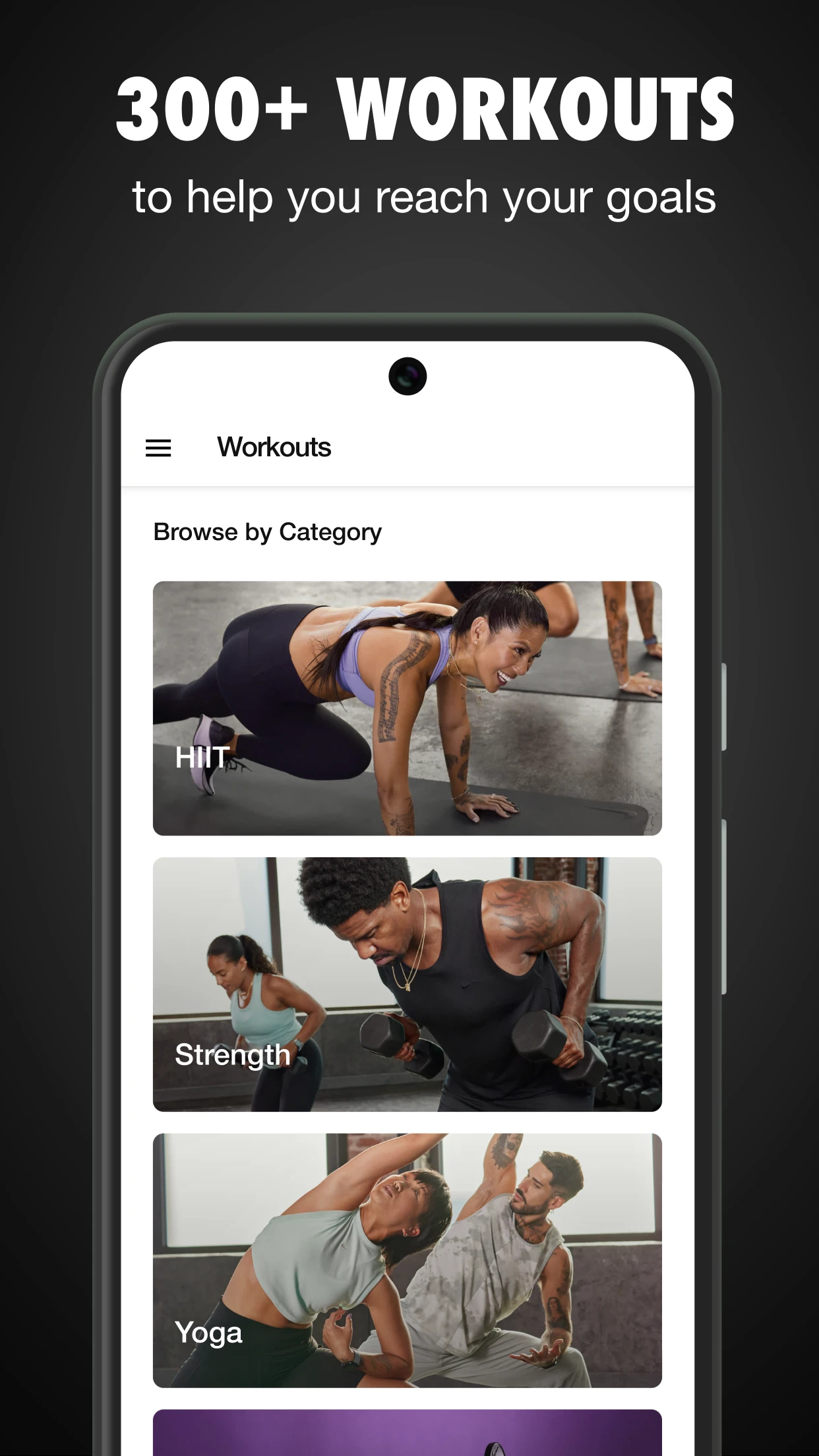 Nike Training Club app store screenshot 3 — Health And Fitness (Android)