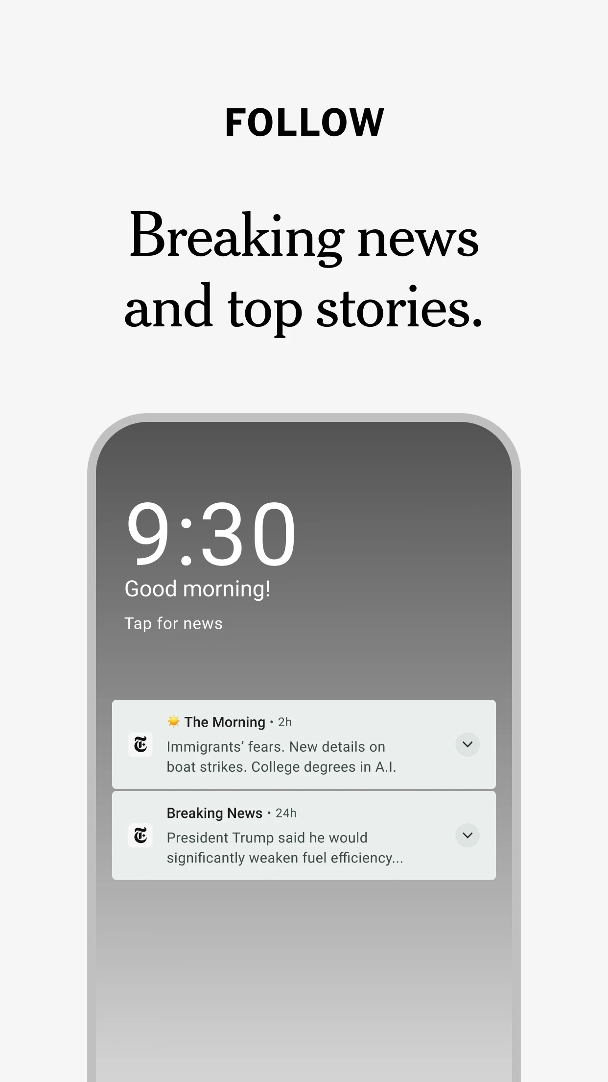 NYTimes: US and Global News app store screenshot 4 — News And Magazines (Android)