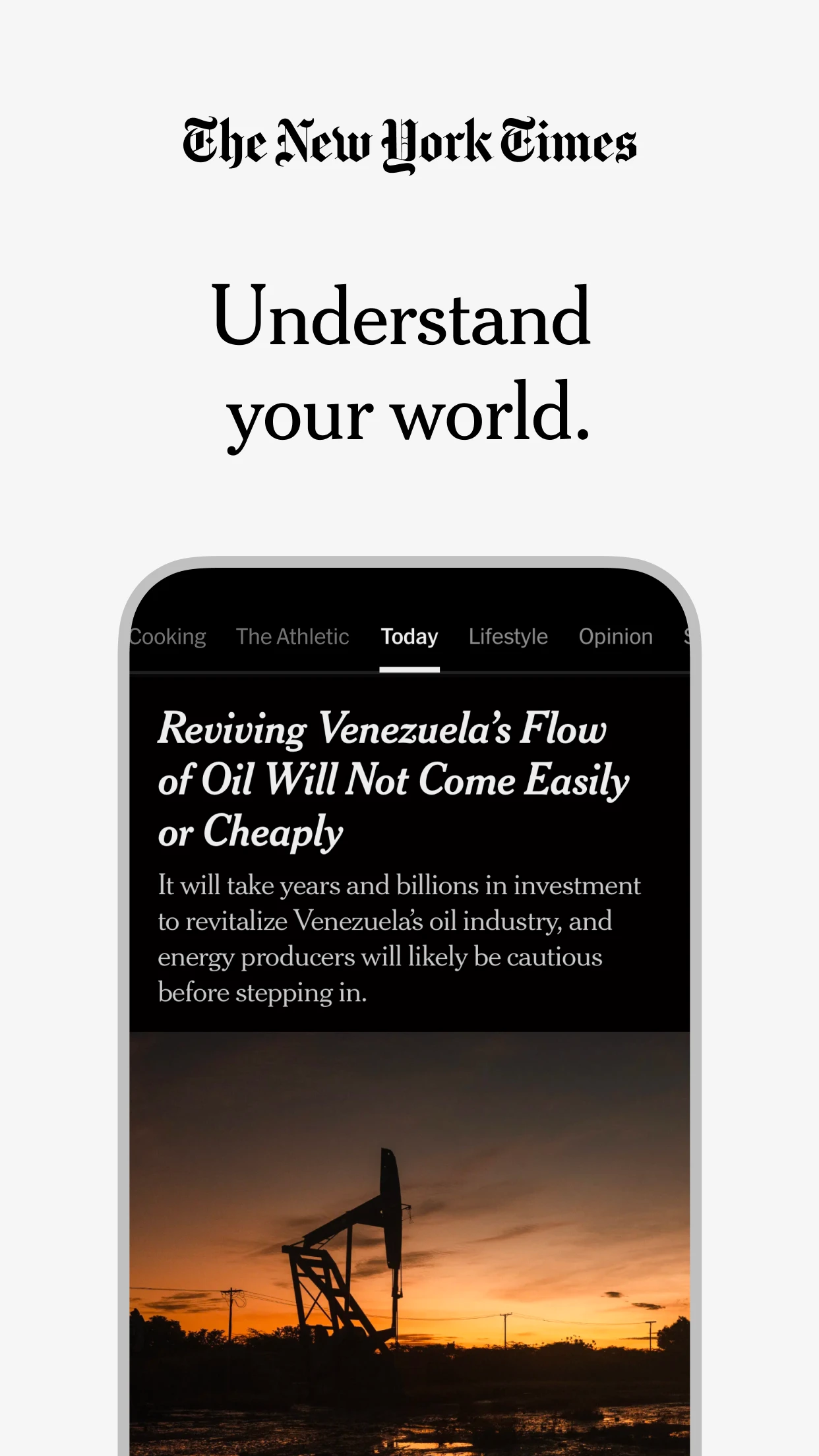 NYTimes: US and Global News app store screenshot 1 — News And Magazines (Android)