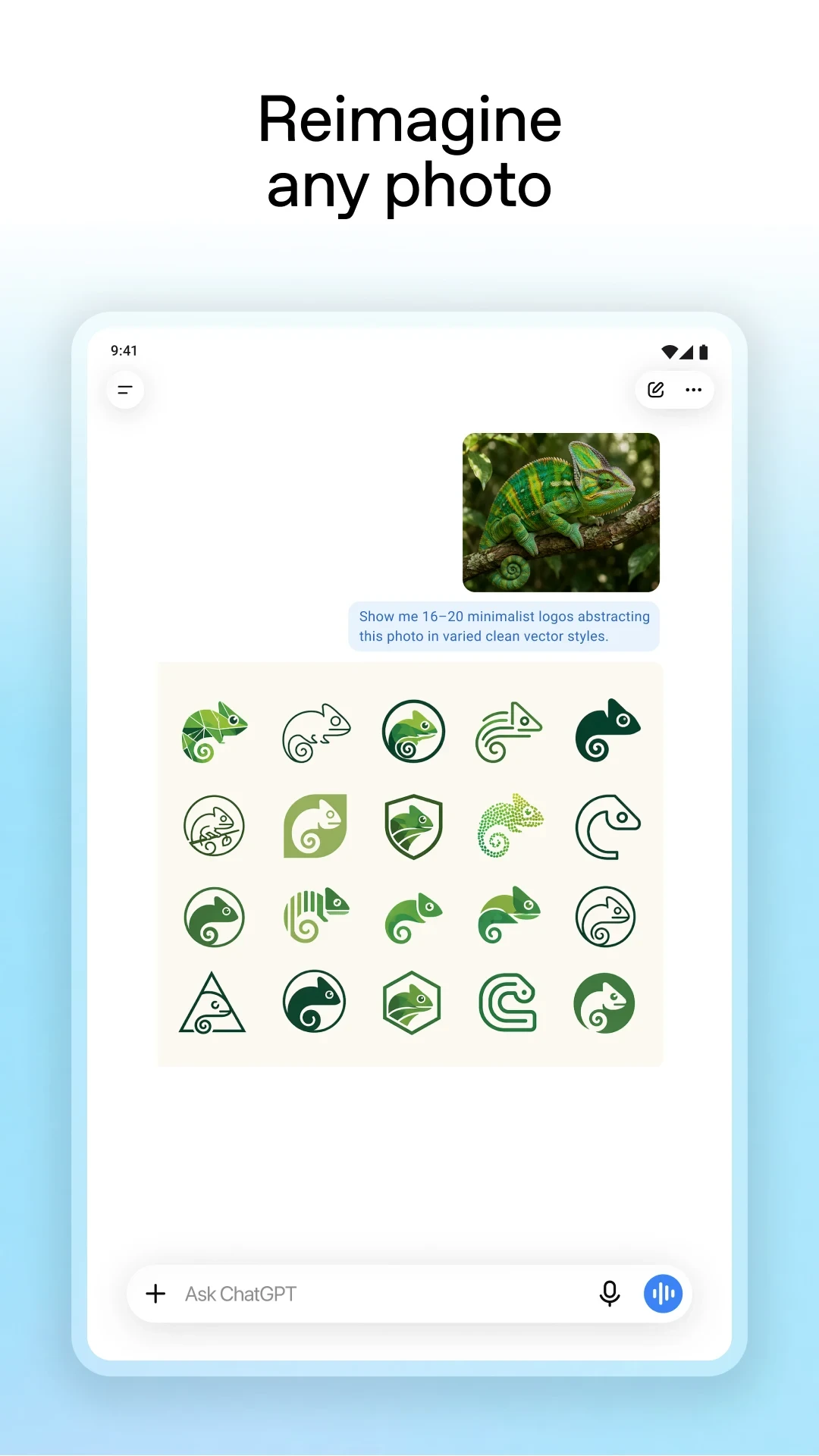 ChatGPT app store screenshot 24 — Productivity (Android)