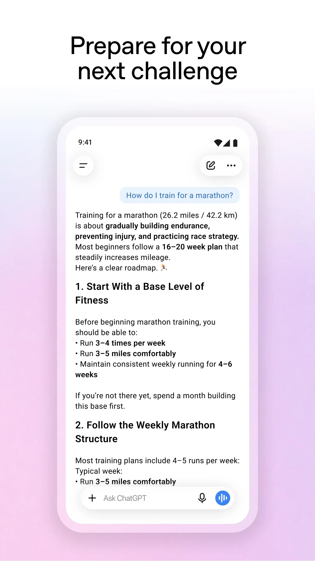 ChatGPT app store screenshot 5 — Productivity (Android)