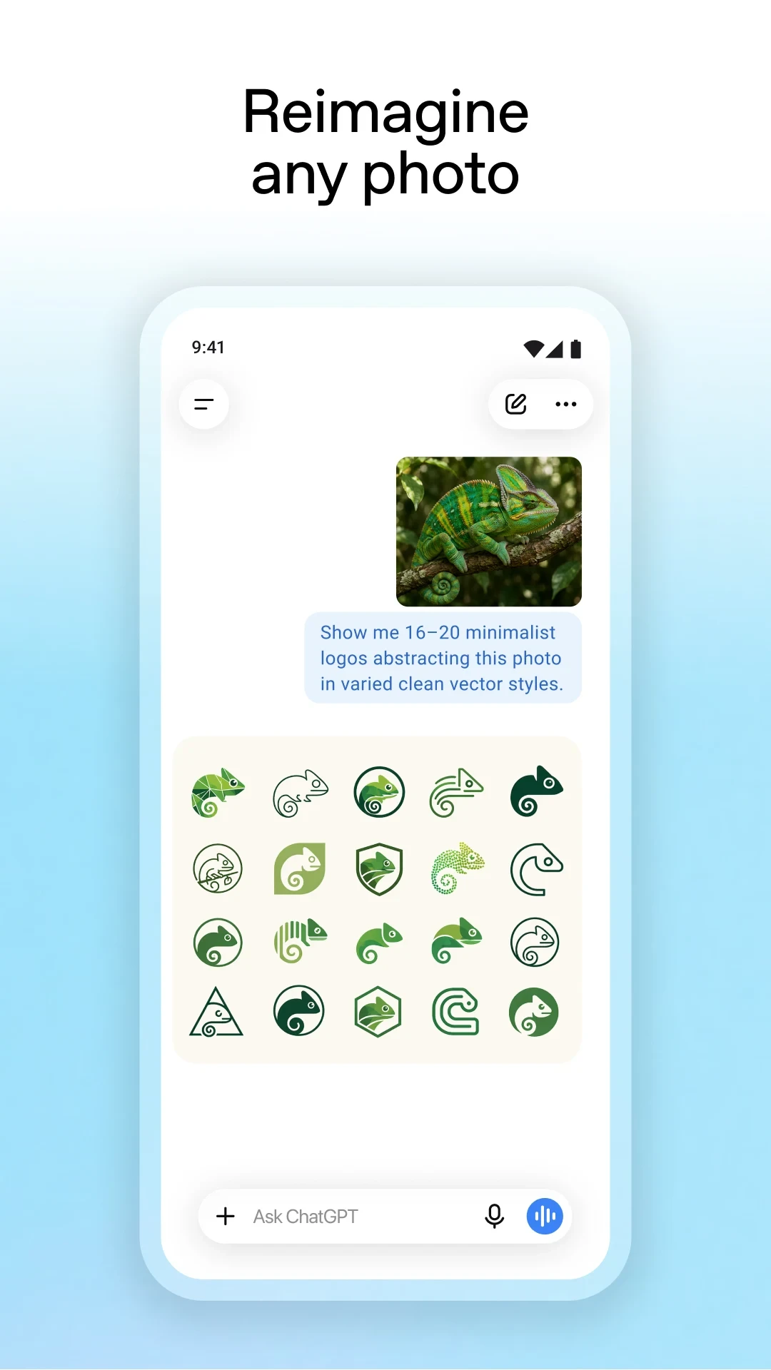 ChatGPT app store screenshot 8 — Productivity (Android)