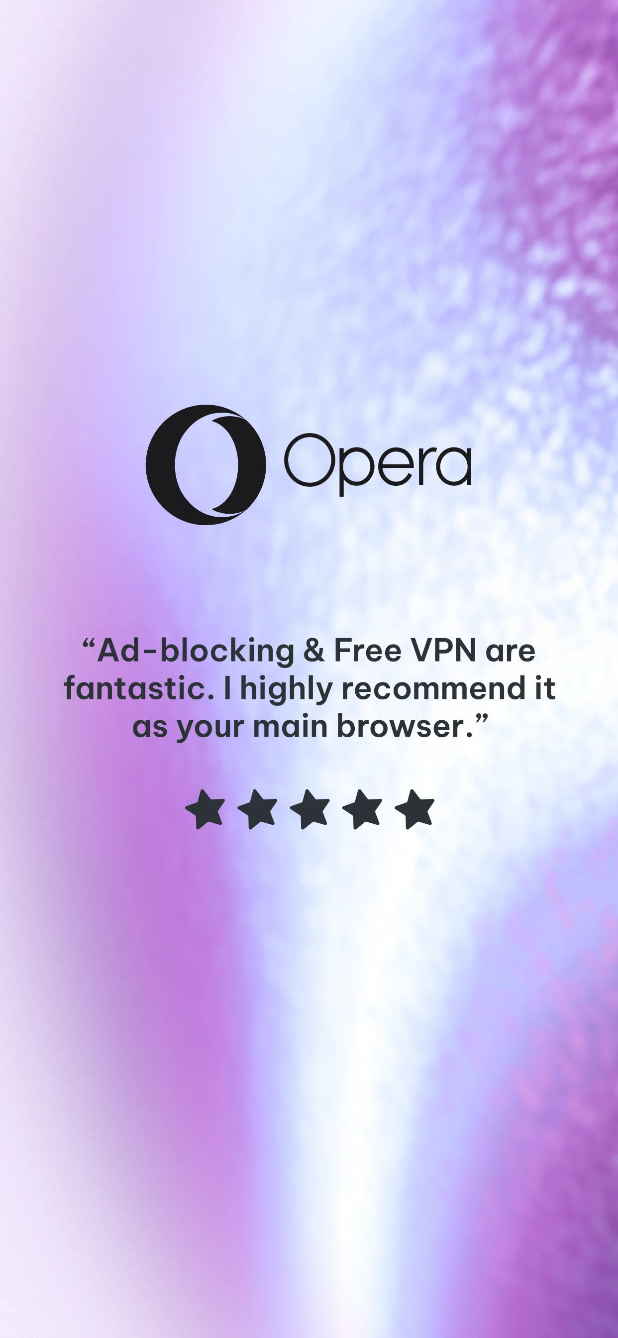 Opera: Private Web Browser app store screenshot 8 — Communication (Android)
