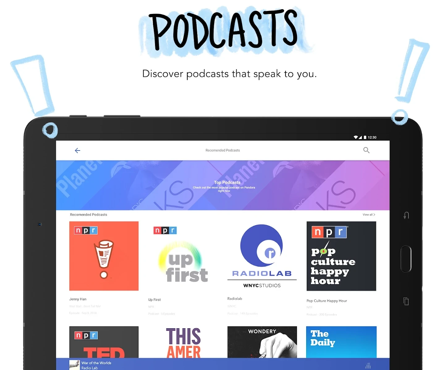 Pandora - Music & Podcasts app store screenshot 11 — Music And Audio (Android)