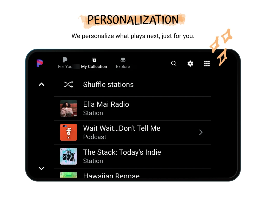 Pandora - Music & Podcasts app store screenshot 28 — Music And Audio (Android)