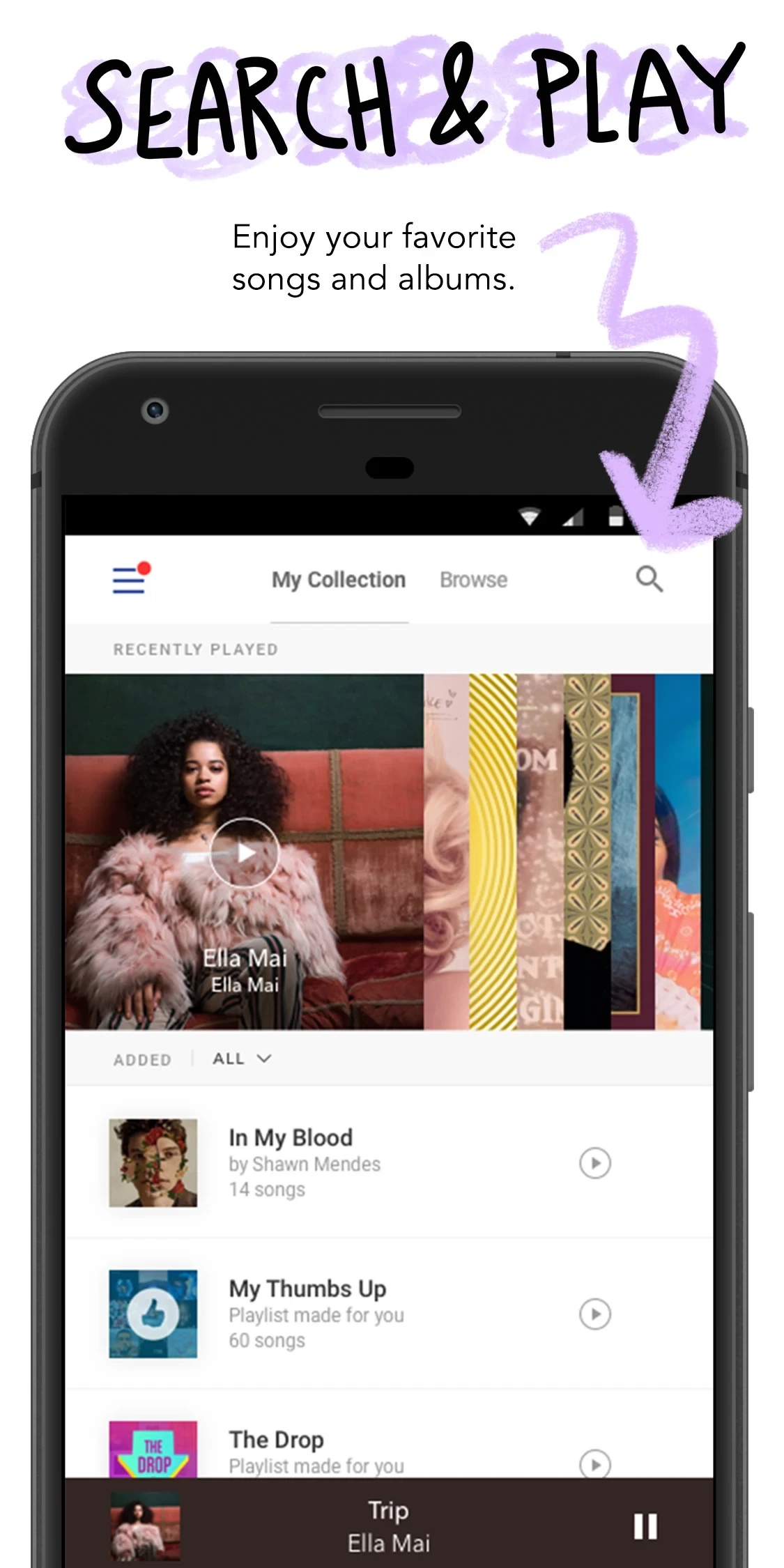 Pandora - Music & Podcasts app store screenshot 4 — Music And Audio (Android)