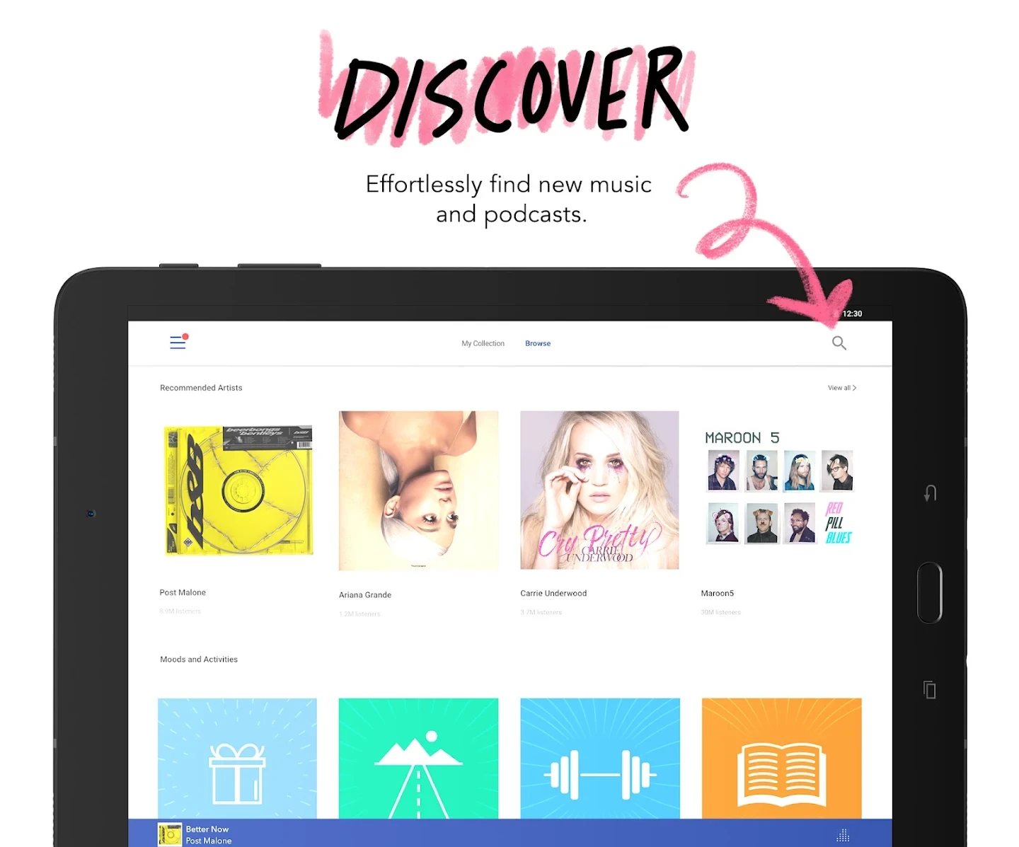 Pandora - Music & Podcasts app store screenshot 9 — Music And Audio (Android)