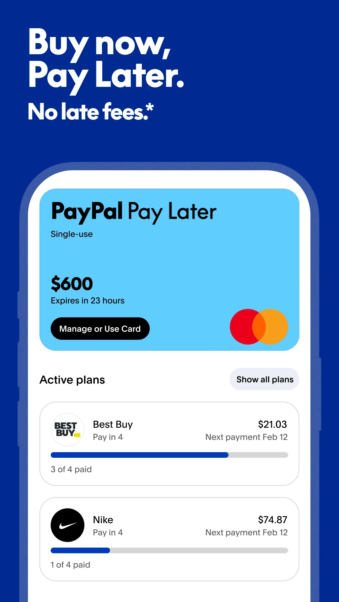 PayPal - Pay, Send, Save app store screenshot 3 — Finance (Android)