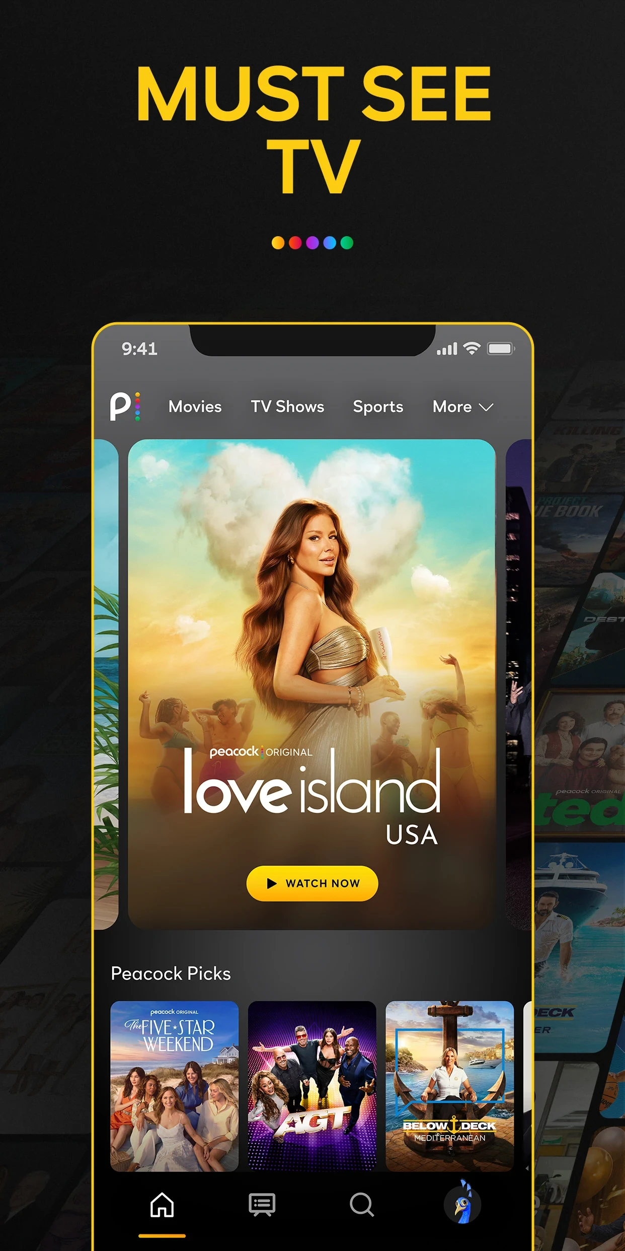 Peacock TV: Stream TV & Movies app store screenshot 1 — Entertainment (Android)