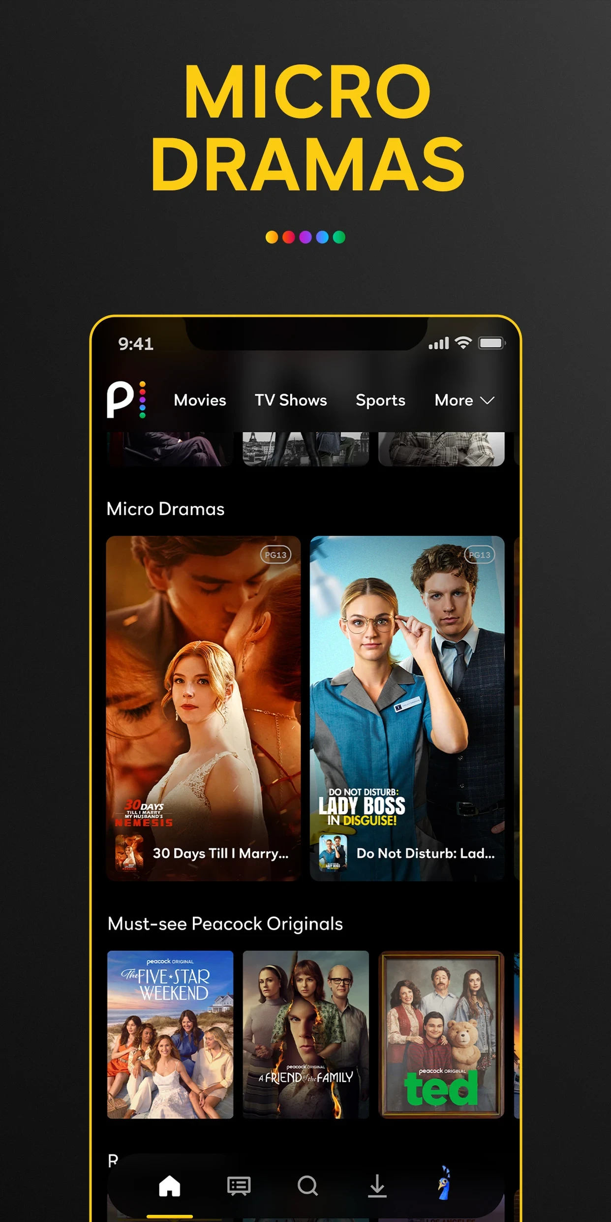 Peacock TV: Stream TV & Movies app store screenshot 6 — Entertainment (Android)