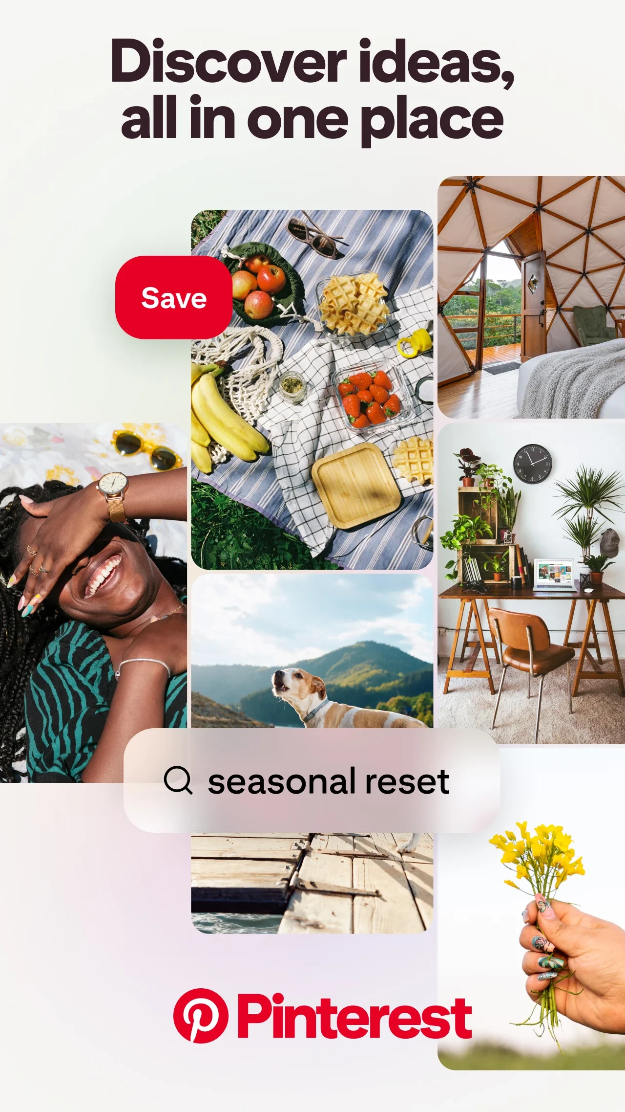 Pinterest app store screenshot 1 — Lifestyle (Android)