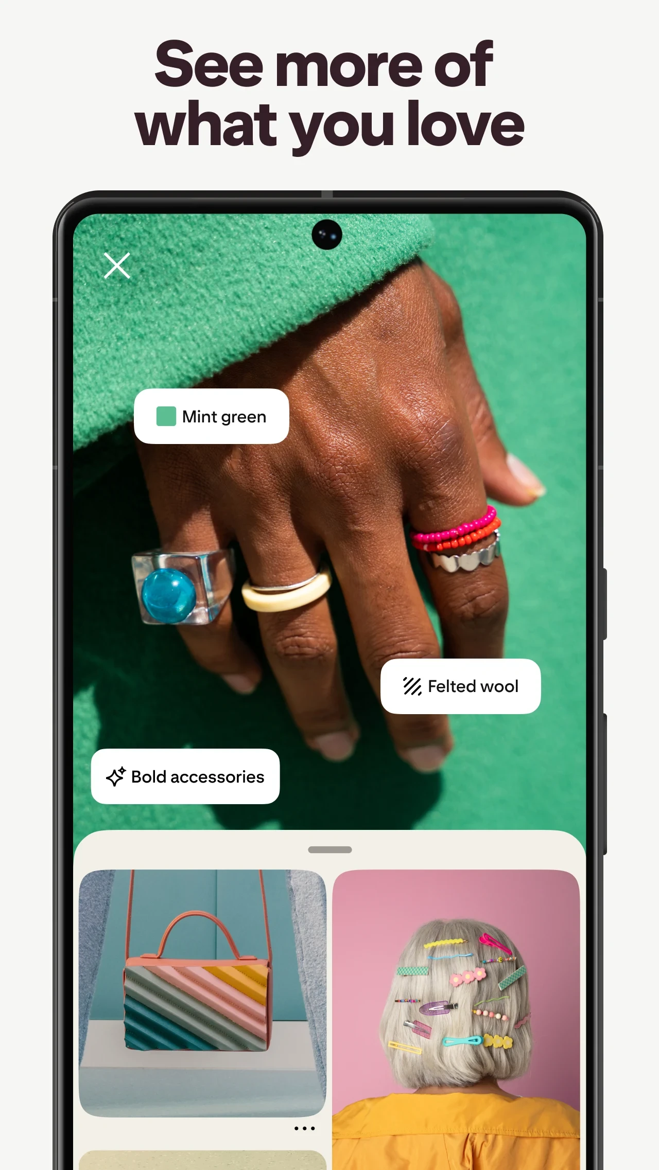 Pinterest app store screenshot 2 — Lifestyle (Android)