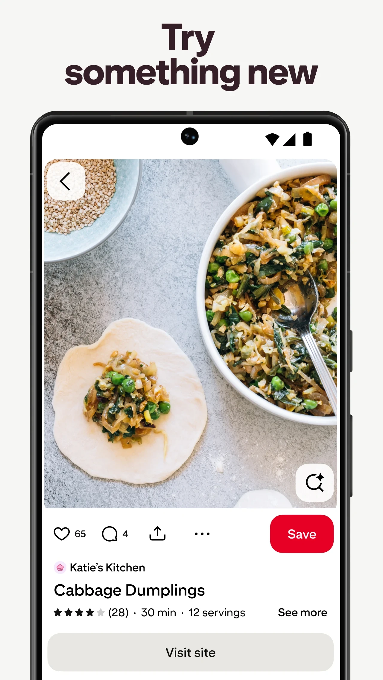 Pinterest app store screenshot 5 — Lifestyle (Android)