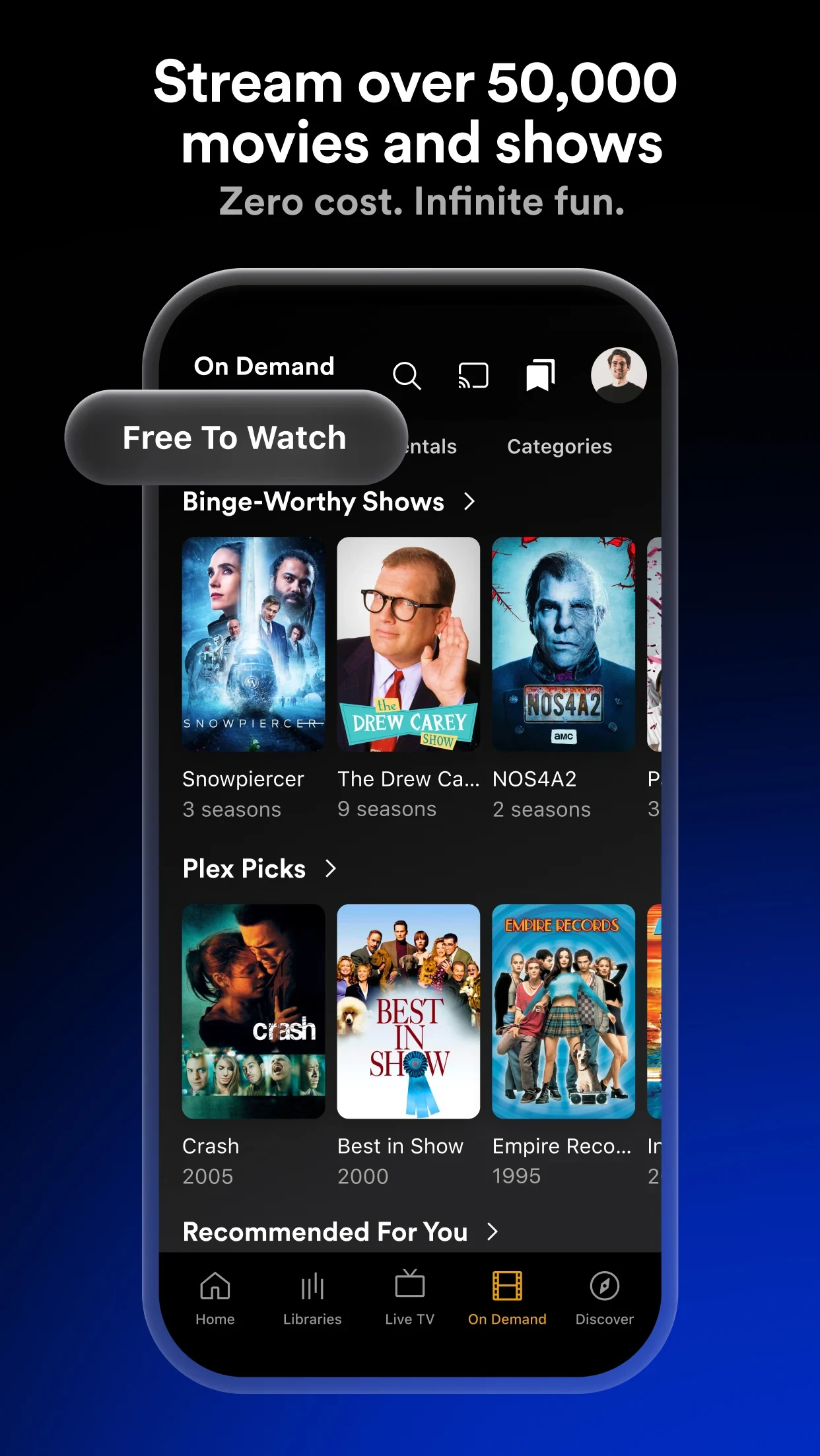 Plex: Find Movies & TV Shows app store screenshot 6 — Entertainment (Android)