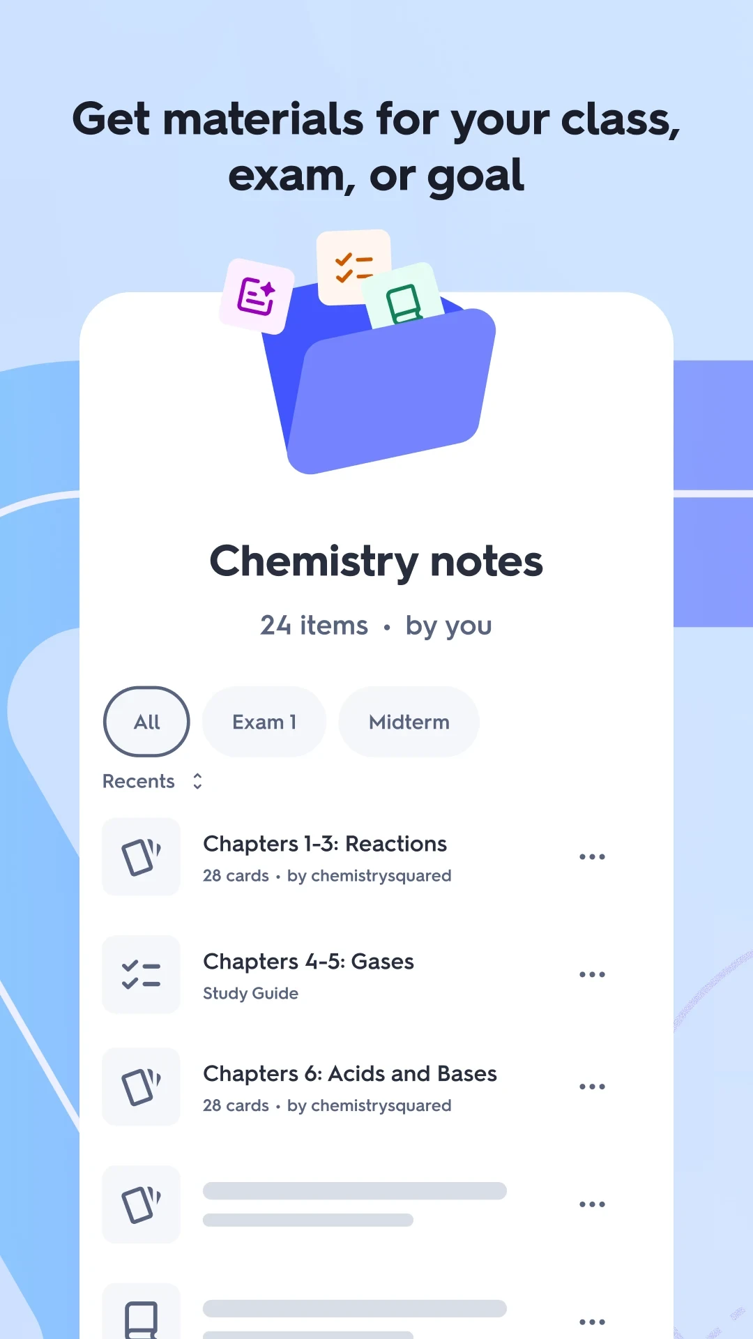 Quizlet: More than Flashcards app store screenshot 3 — Education (Android)