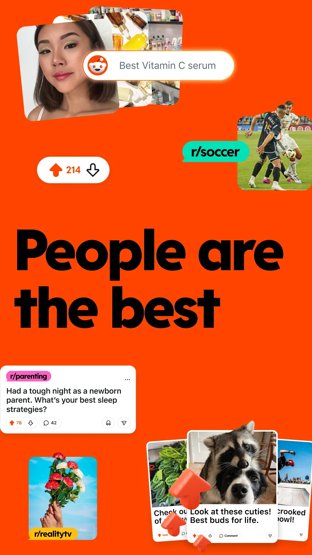 Reddit app store screenshot 1 — Social (Android)