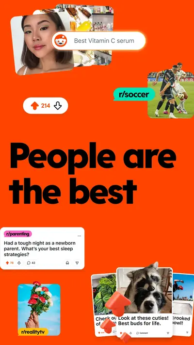 Reddit app store screenshot 1 — Social (Android)