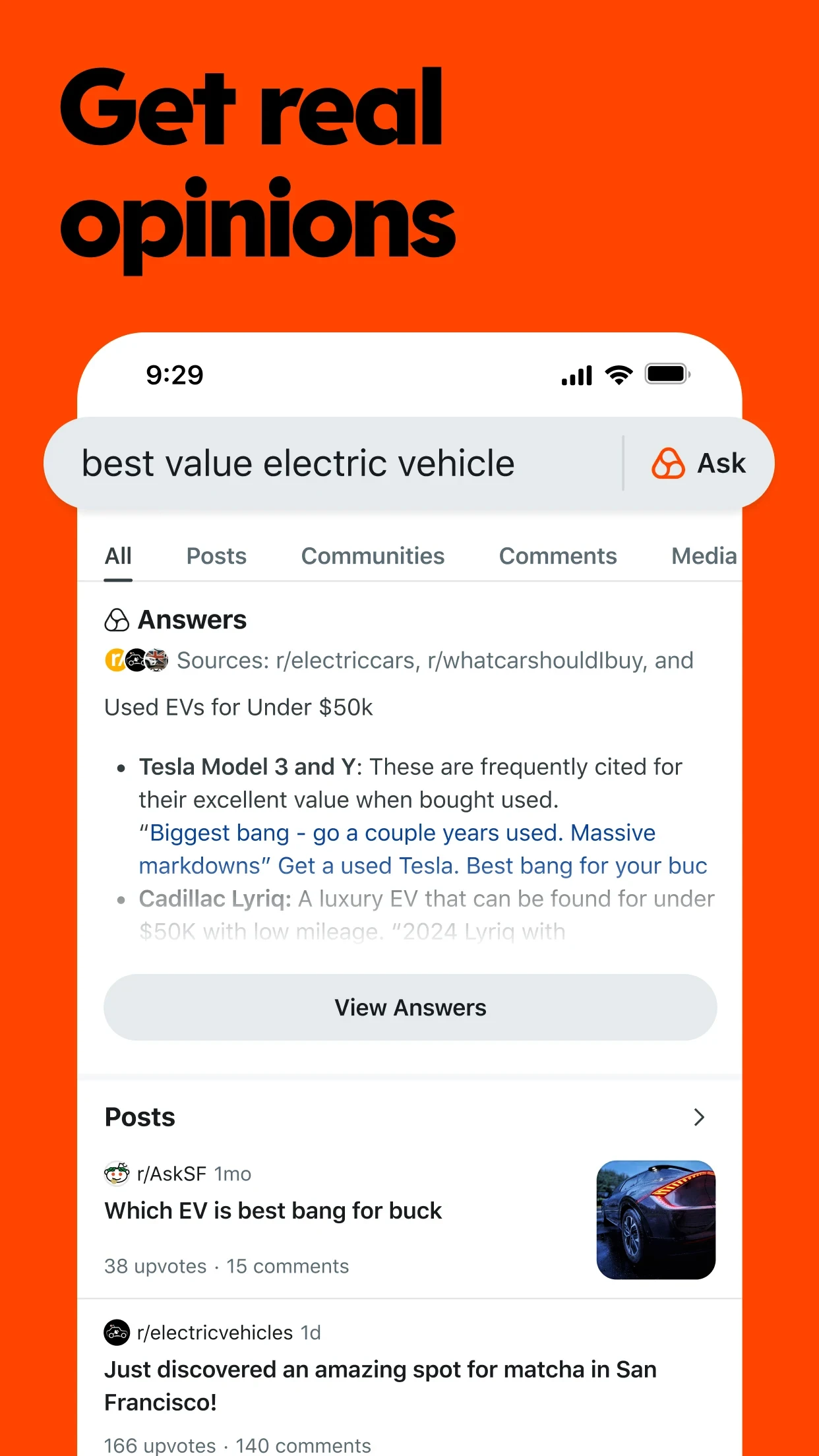 Reddit app store screenshot 2 — Social (Android)
