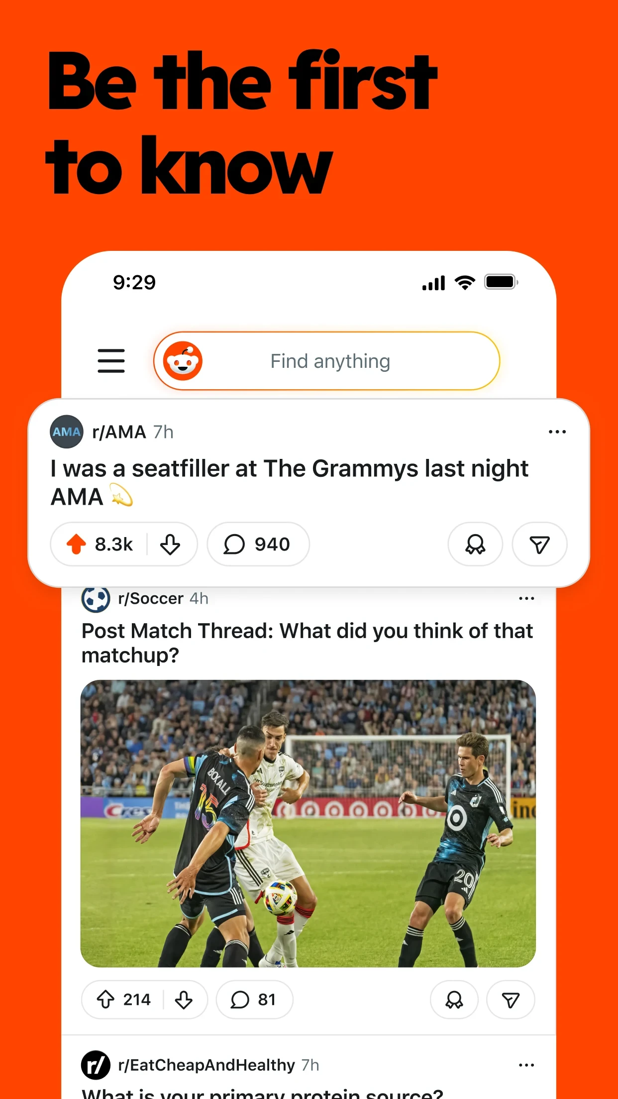 Reddit app store screenshot 3 — Social (Android)