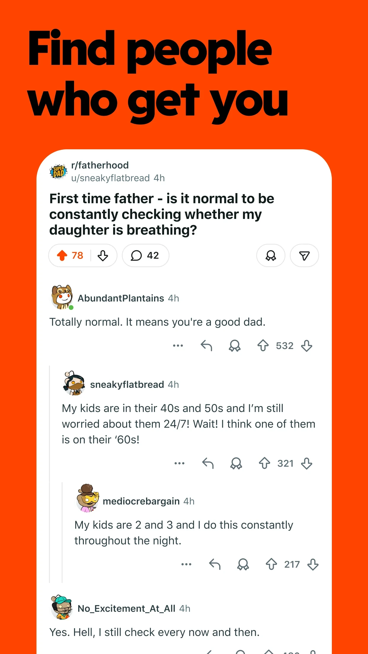 Reddit app store screenshot 4 — Social (Android)