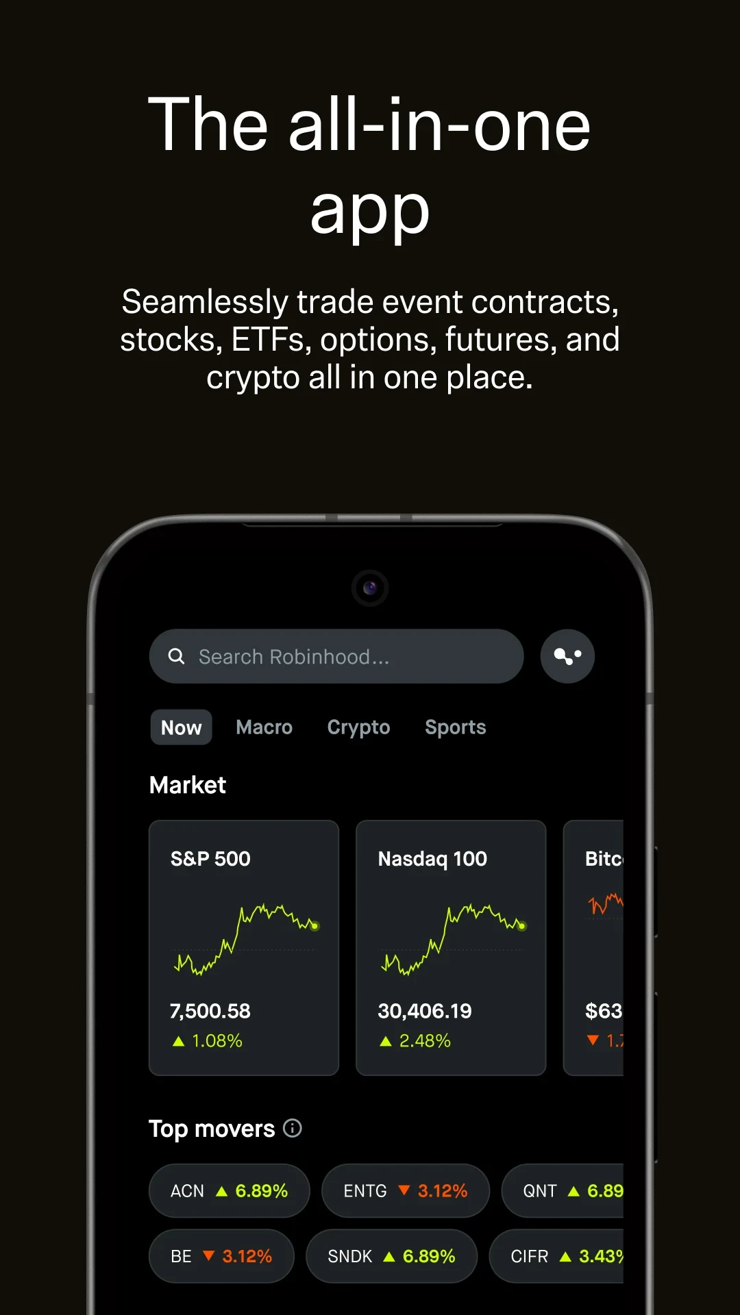 Robinhood: Trade Anything app store screenshot 3 — Finance (Android)