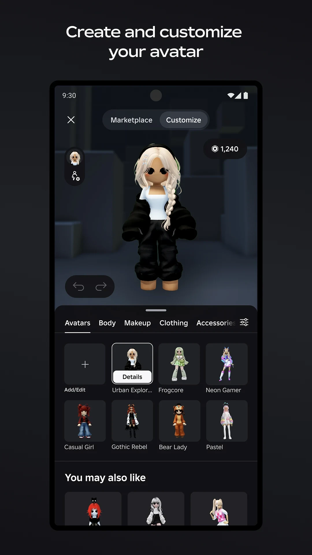 Roblox app store screenshot 3 — Game Simulation (Android)