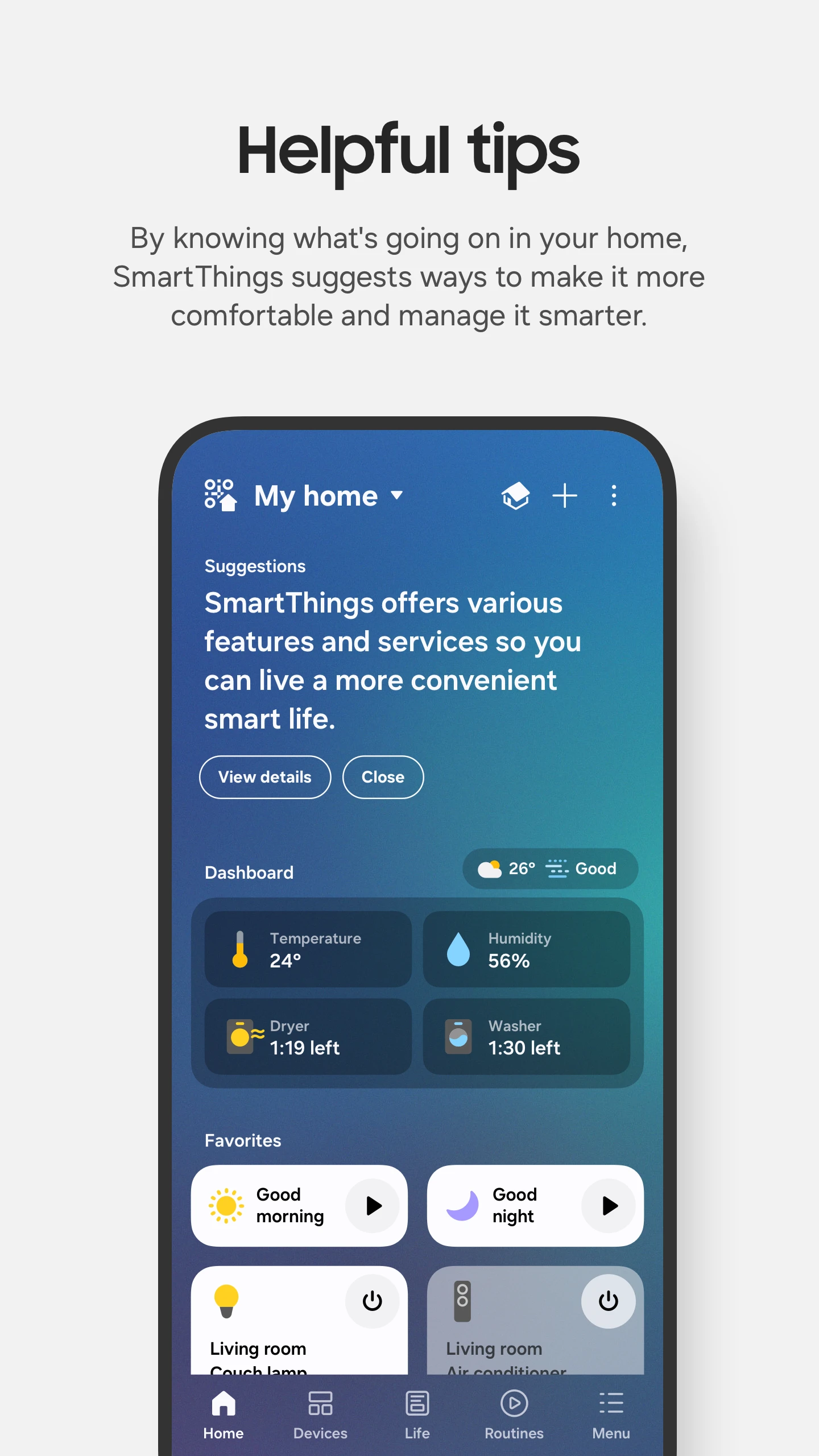 SmartThings app store screenshot 2 — Lifestyle (Android)