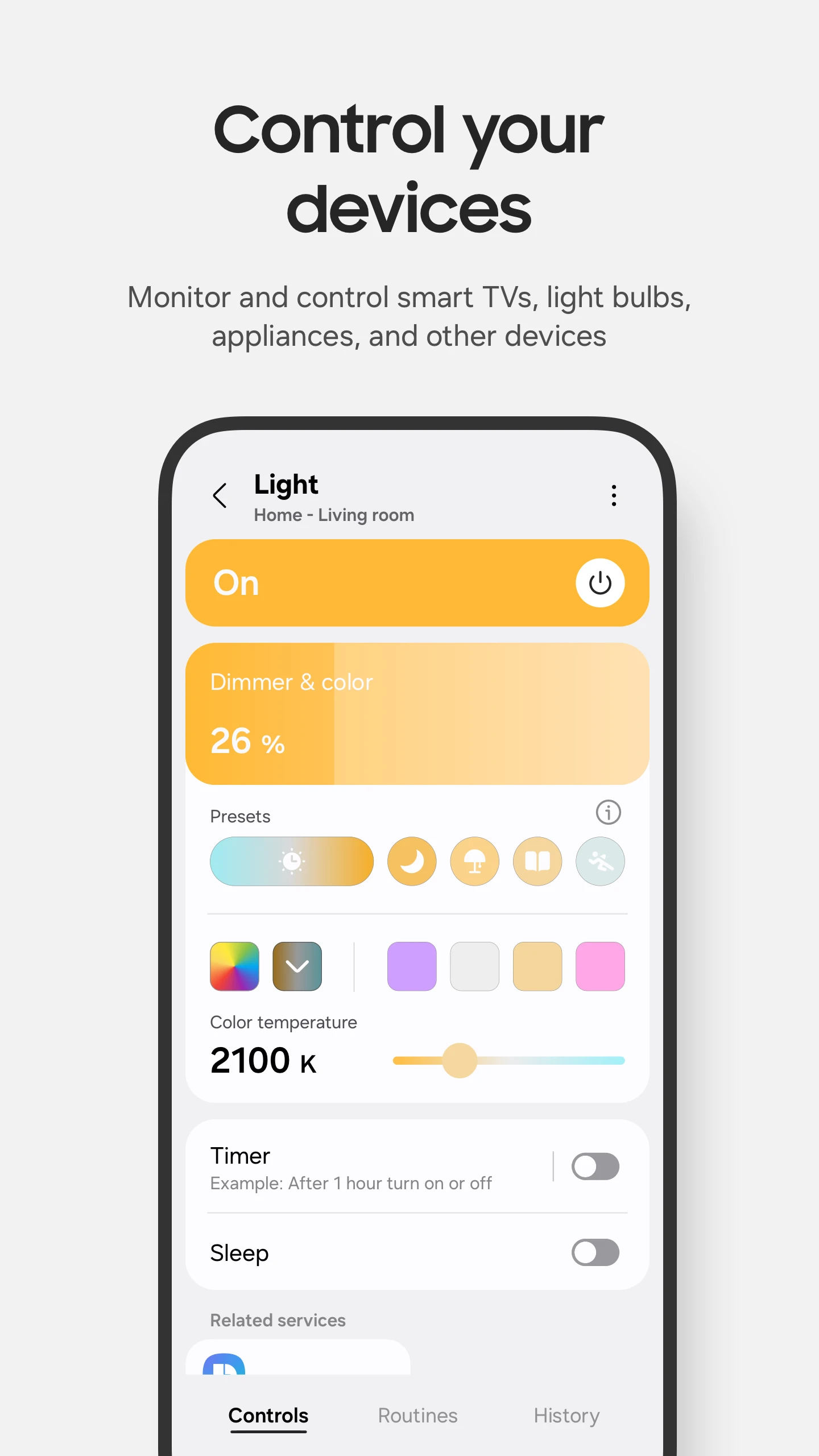 SmartThings app store screenshot 4 — Lifestyle (Android)