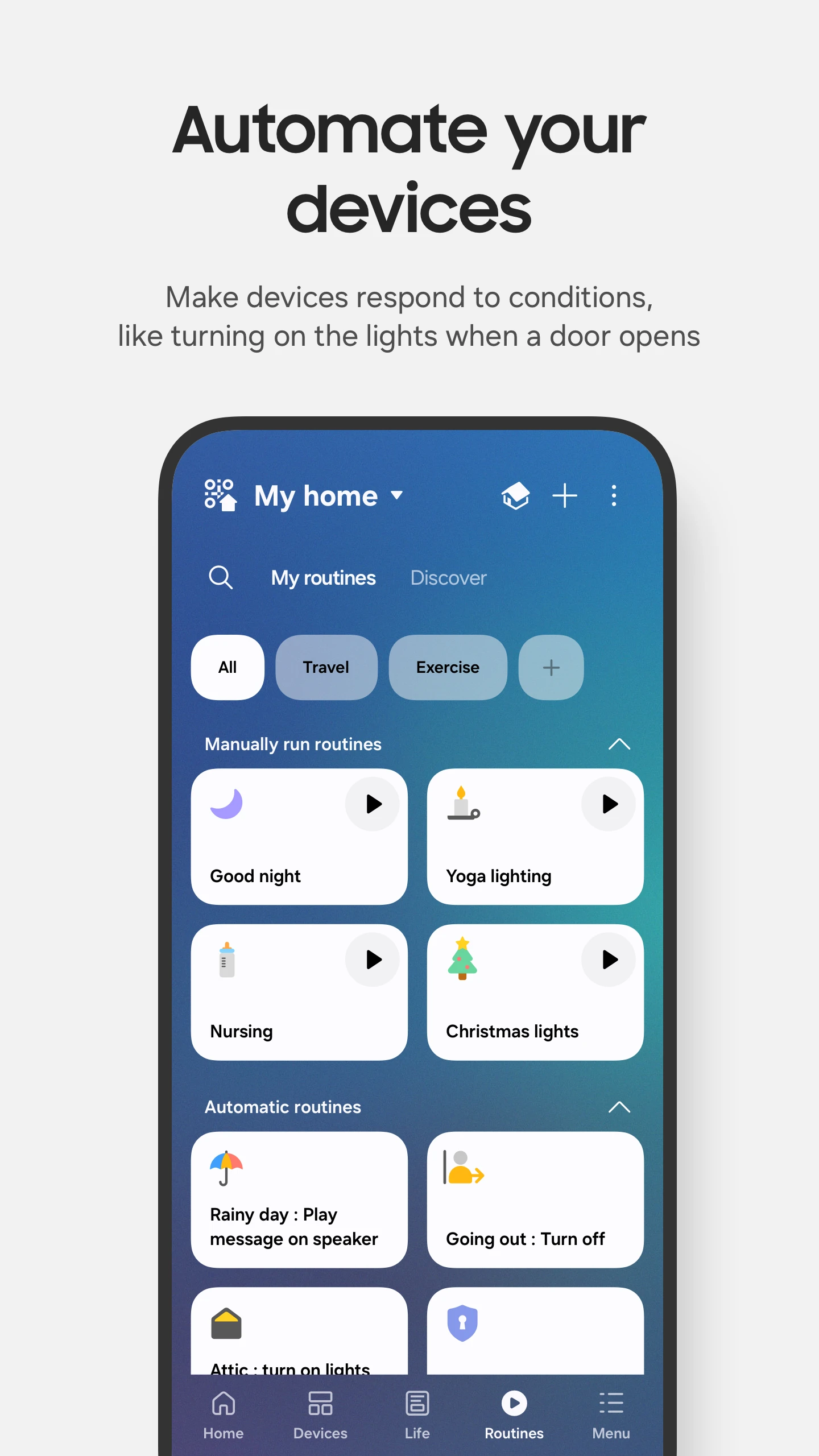 SmartThings app store screenshot 7 — Lifestyle (Android)