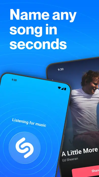 Shazam: Find Music & Concerts app store screenshot 1 — Music And Audio (Android)