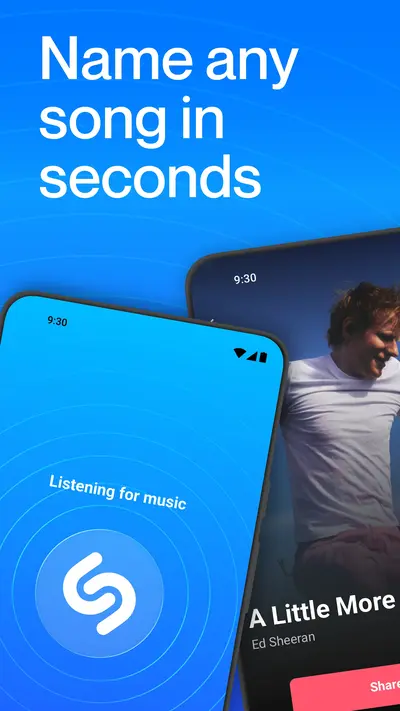Shazam: Find Music & Concerts app store screenshot 1 — Music And Audio (Android)