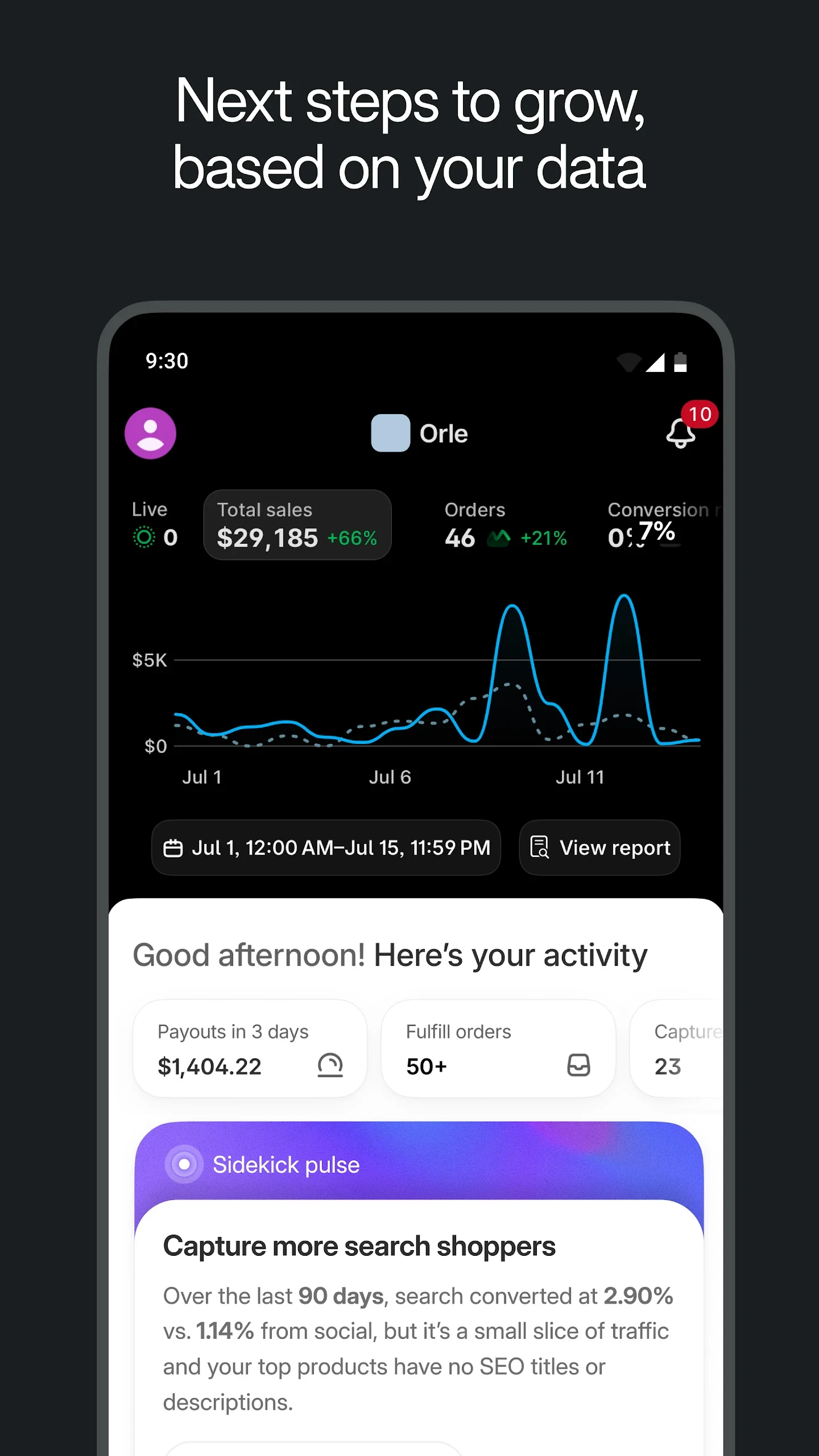 Shopify: Sell. Run a business. app store screenshot 7 — Business (Android)