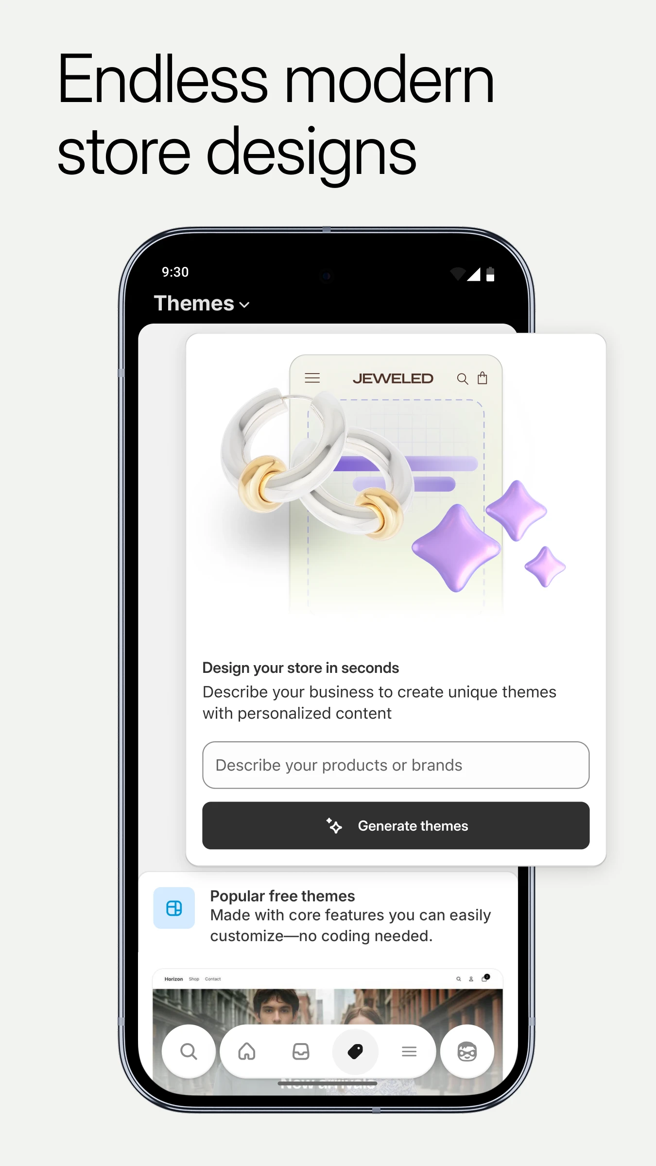 Shopify: Sell online/in person app store screenshot 3 — Business (Android)