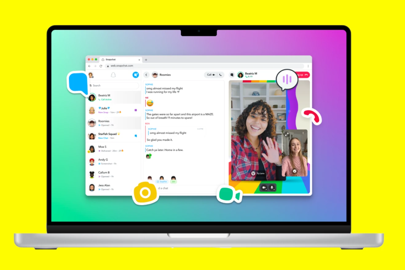 Snapchat app store screenshot 11 — Communication (Android)