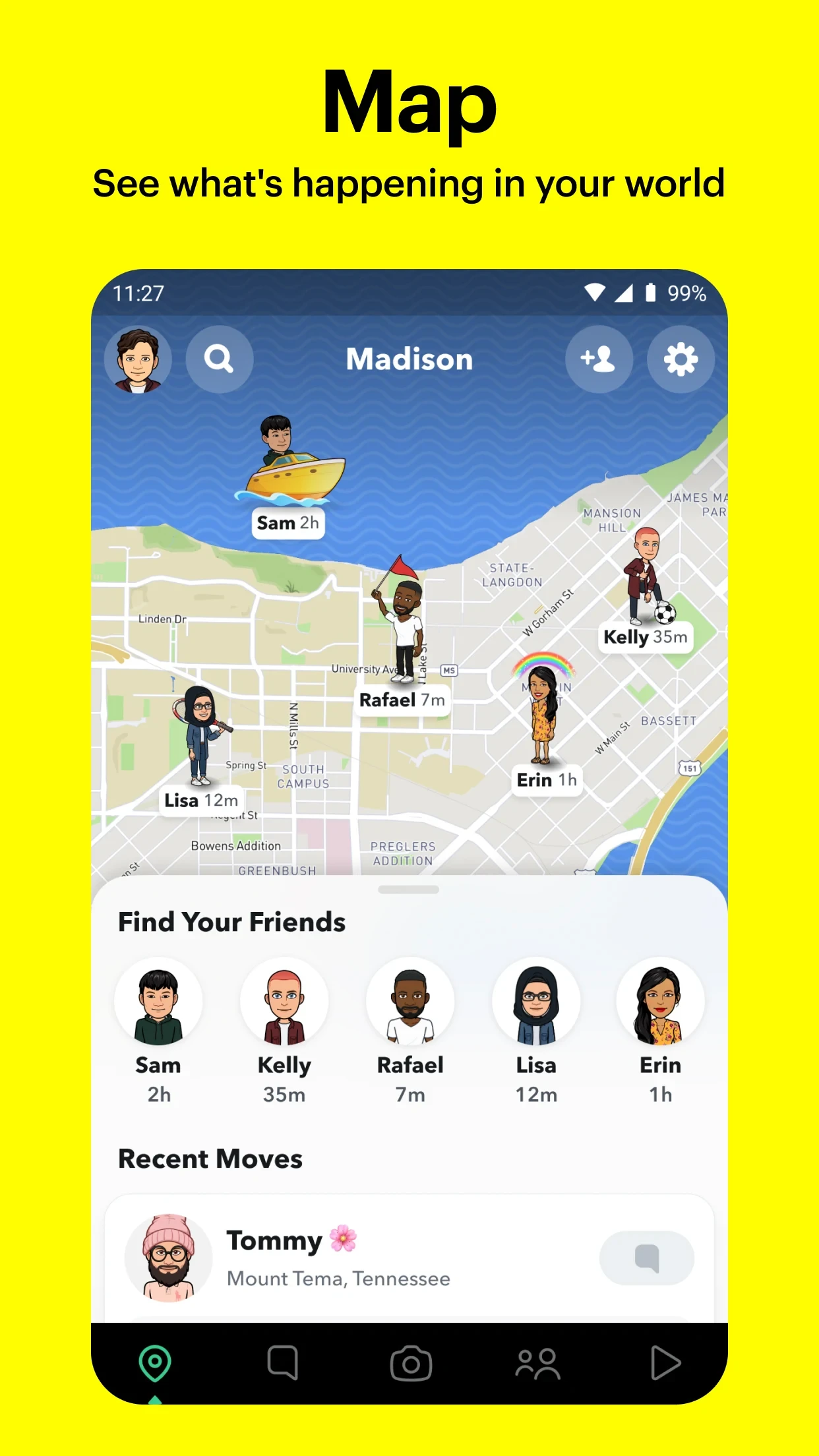 Snapchat app store screenshot 7 — Communication (Android)