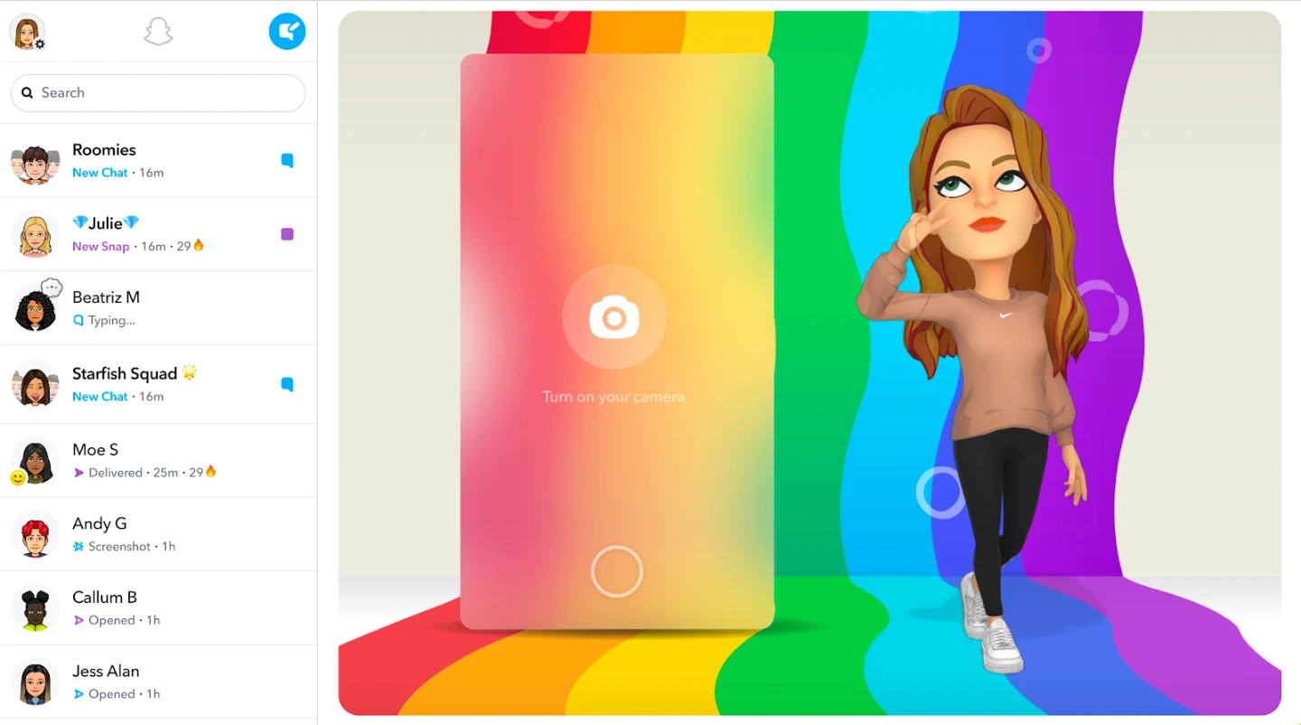 Snapchat app store screenshot 8 — Communication (Android)