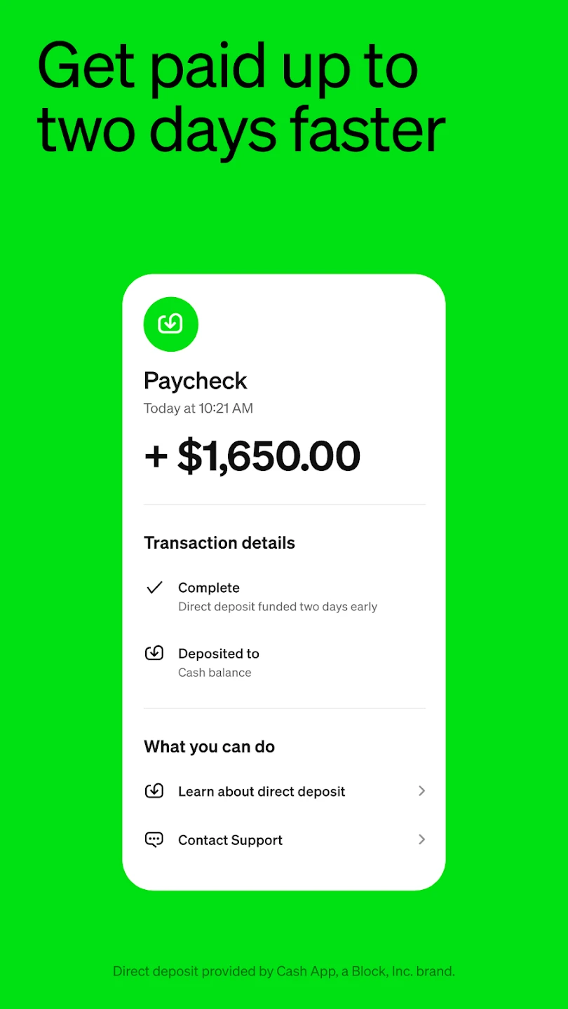 Cash App app store screenshot 5 — Finance (Android)