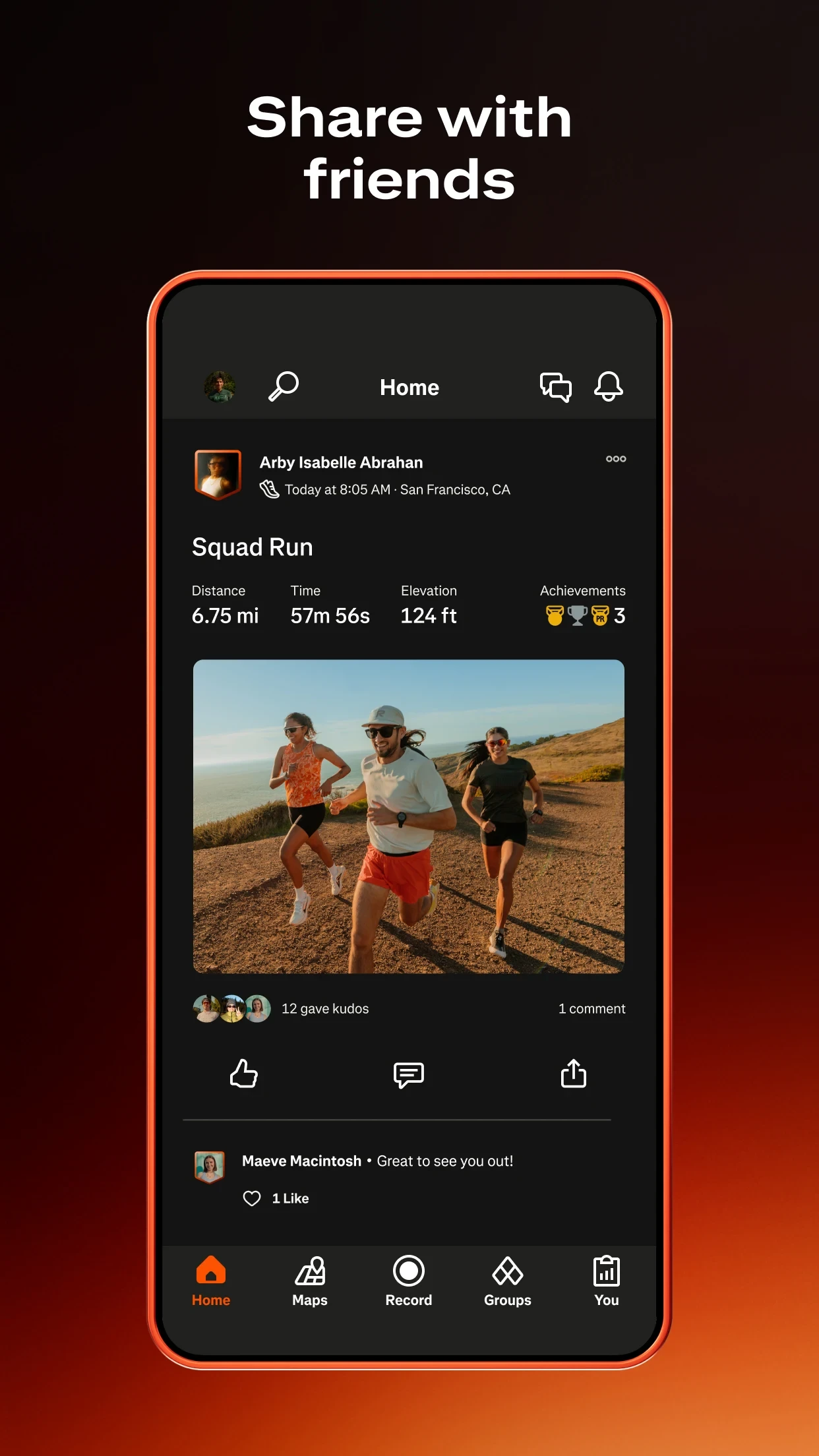 Strava: Run, Bike, Walk app store screenshot 6 — Health And Fitness (Android)