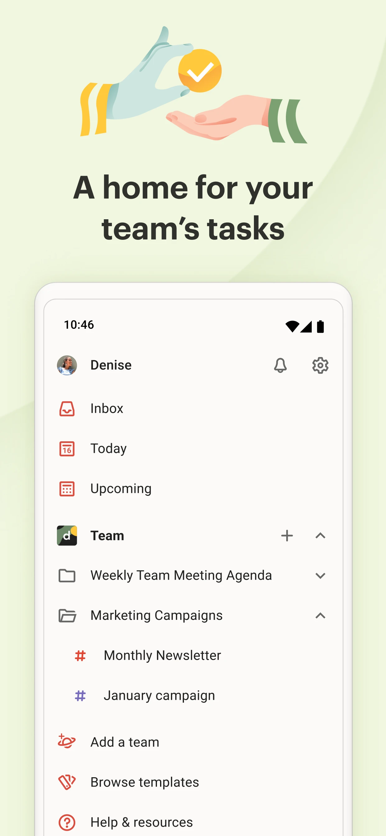 Todoist: To Do List & Calendar app store screenshot 4 — Productivity (Android)